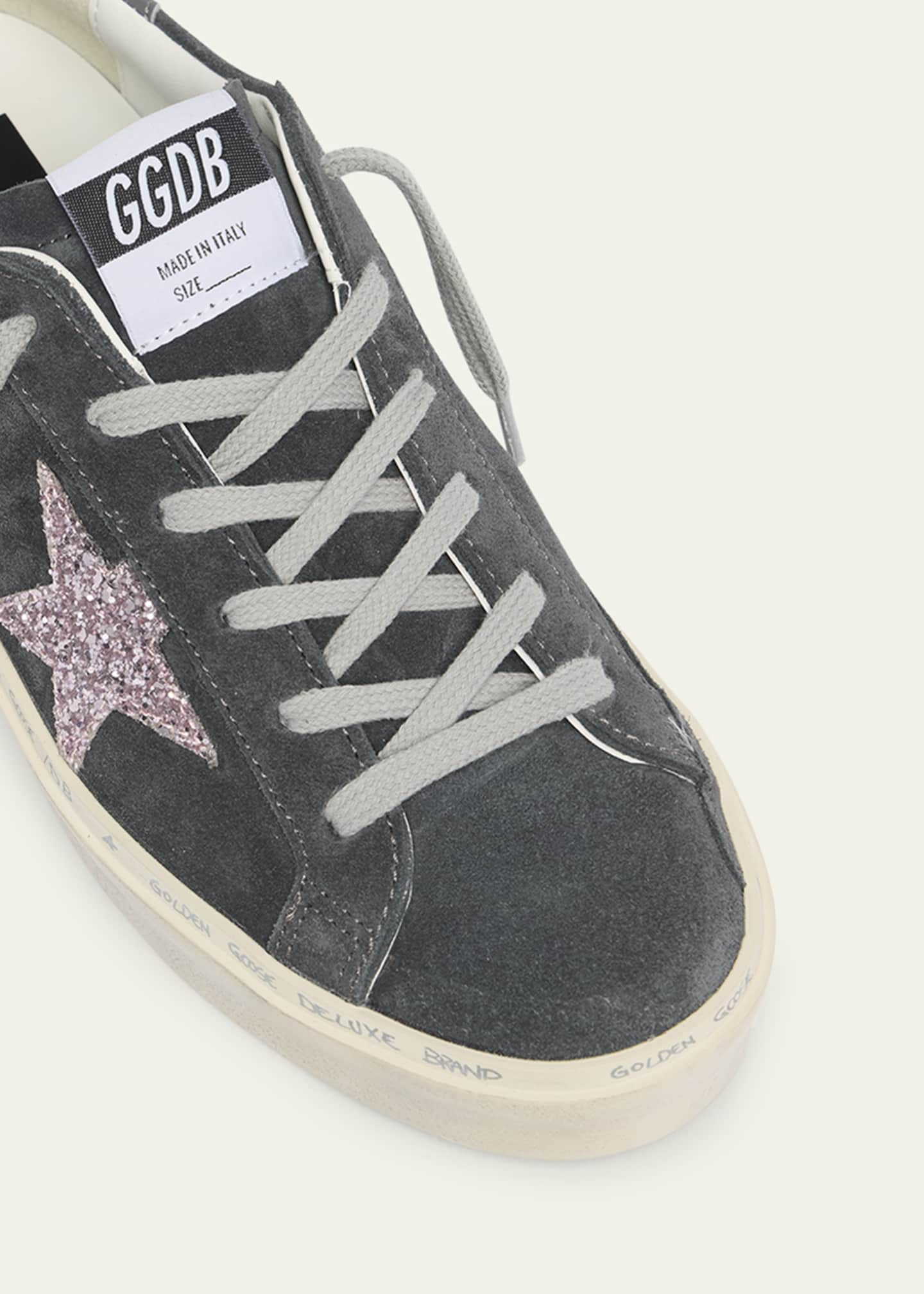 Hi Star Glitter Suede Platform Sneakers