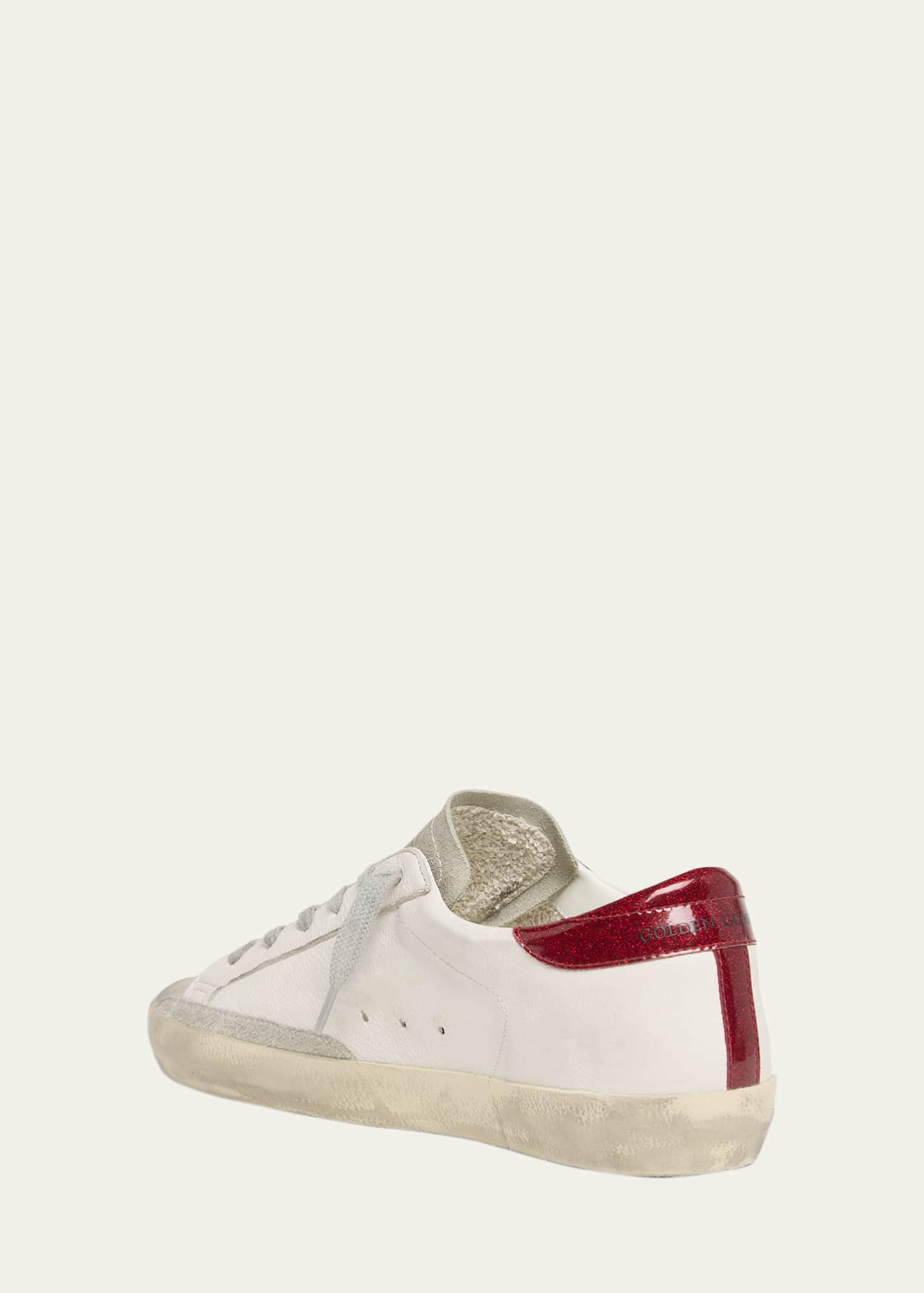 Golden Goose Super Star Glitter Suede Low-Top Sneakers Image 4 of 5