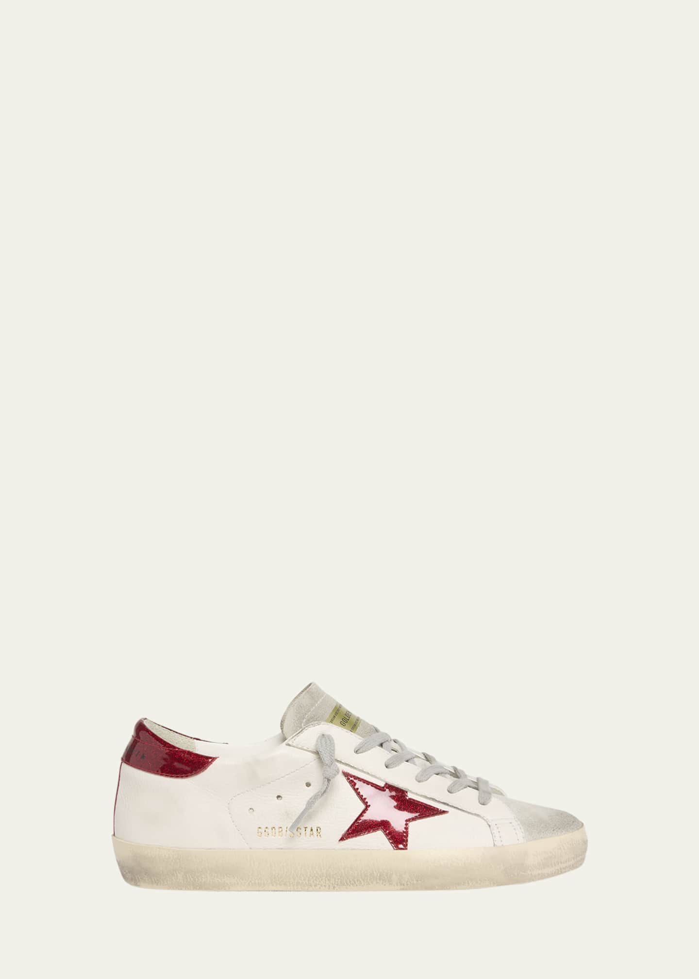 Golden Goose Super Star Glitter Suede Low-Top Sneakers Image 1 of 5