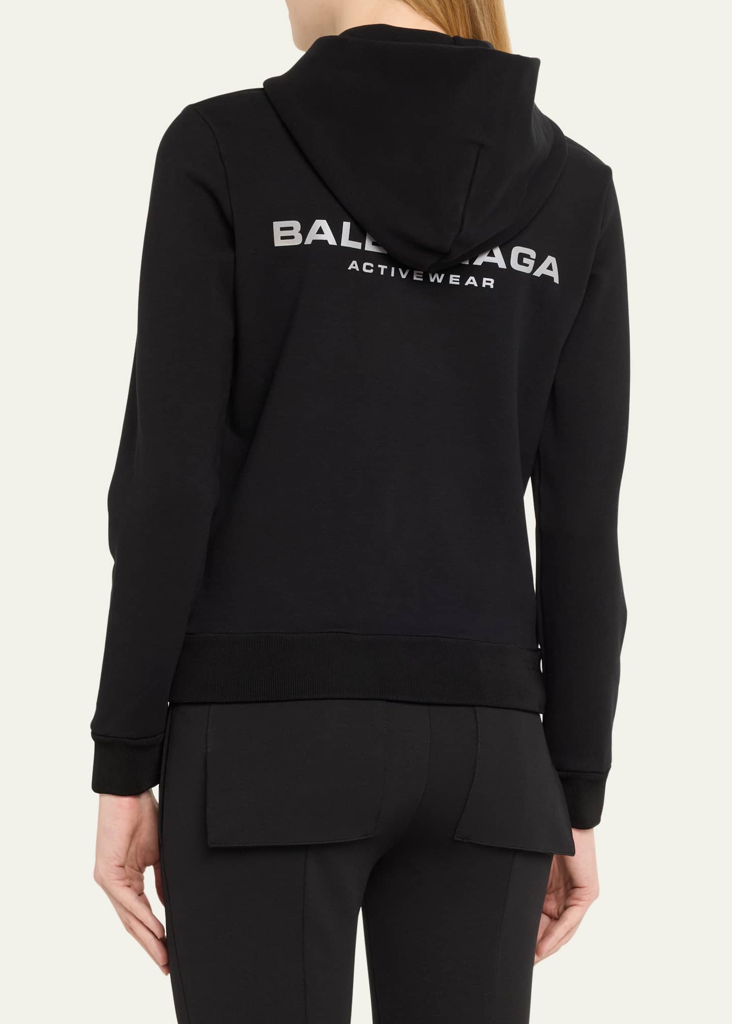 Small Logo Zip-Up Hooded Jacket - Thumbnail 3