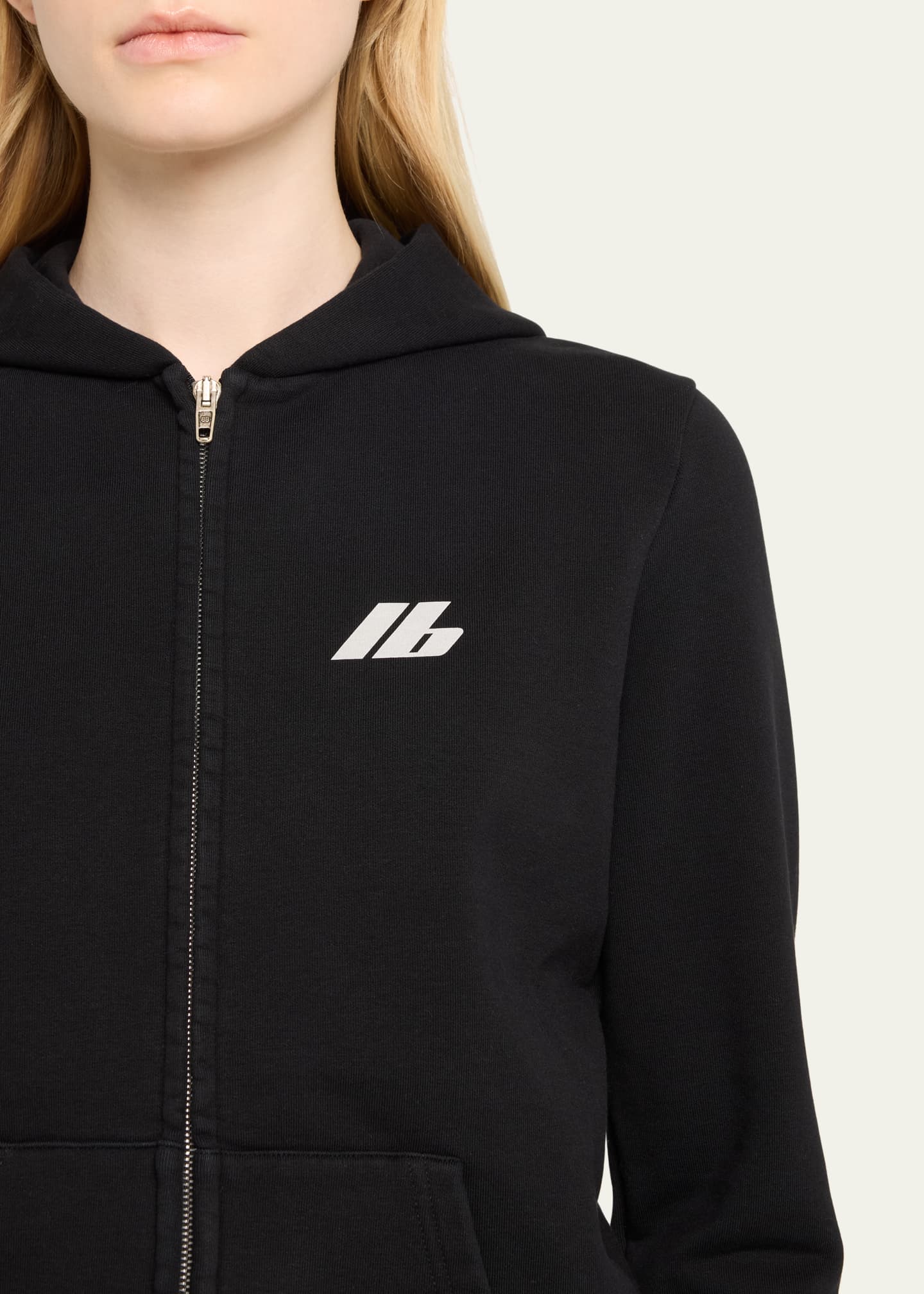 Small Logo Zip-Up Hooded Jacket - Thumbnail 5