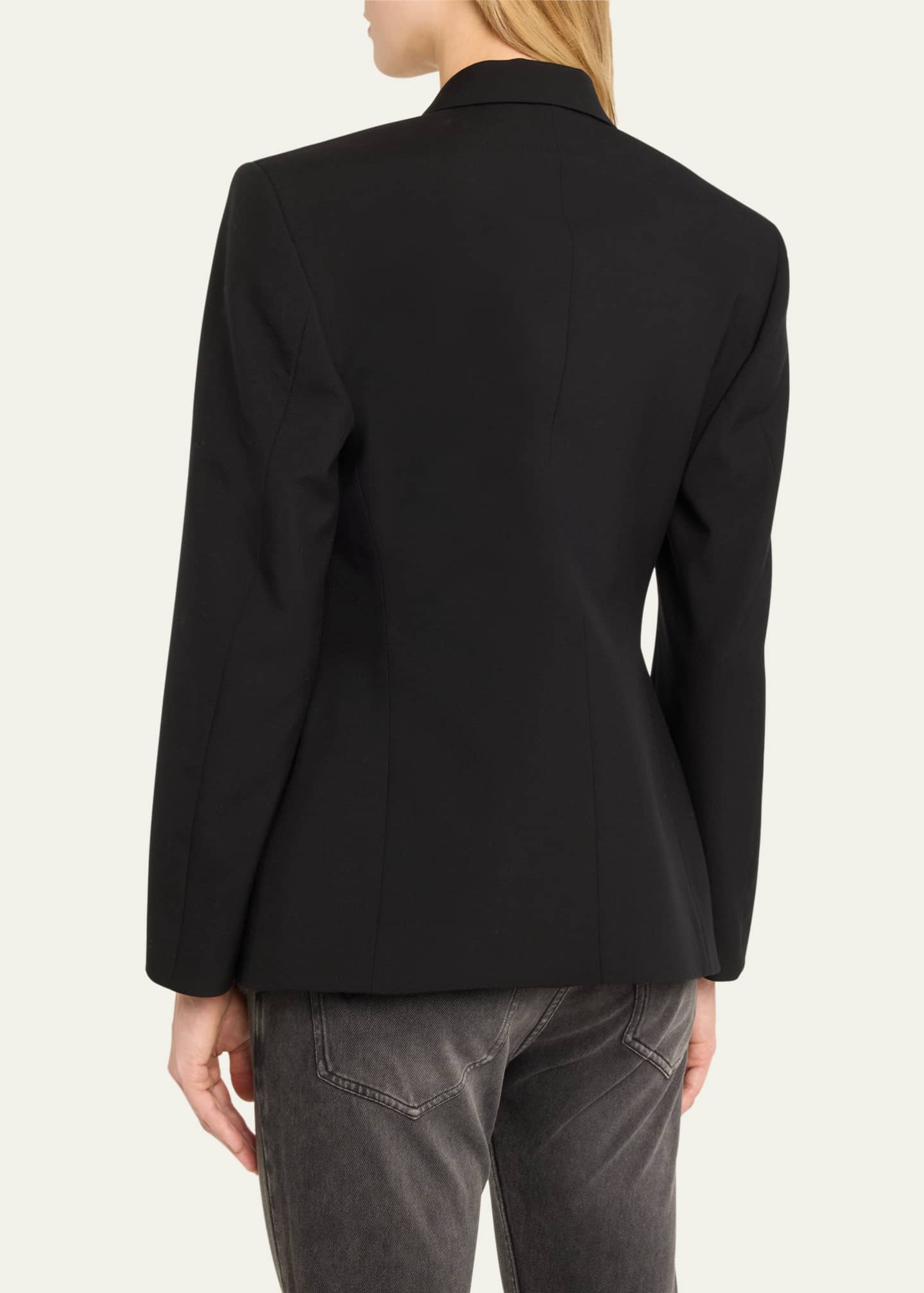Balenciaga Wool Hourglass Blazer Jacket - Bergdorf Goodman