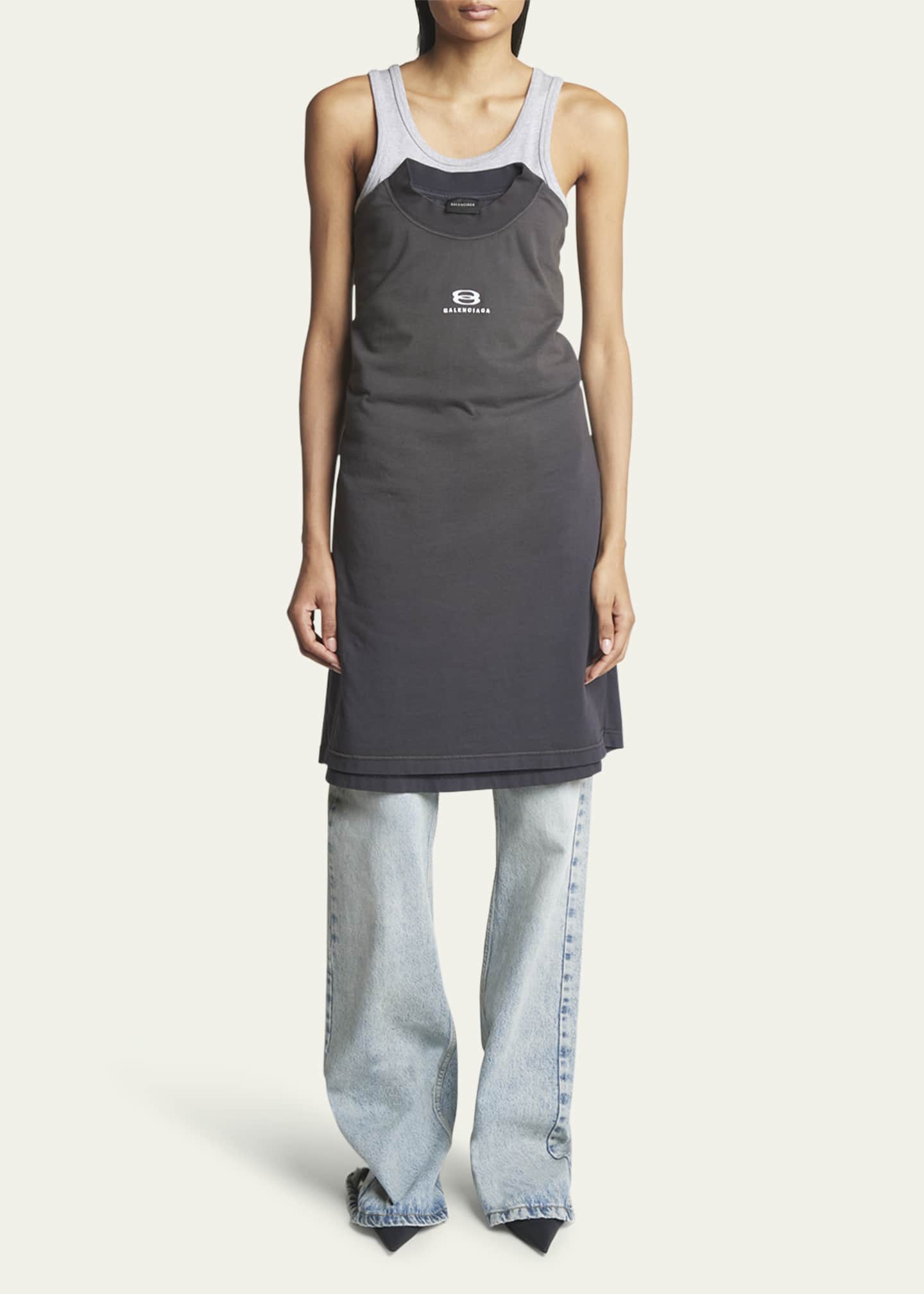 【本日特価】 T-Shirt Patched Balenciaga Top Goodman Bergdorf - Tシャツ/カットソー(半袖/袖なし)