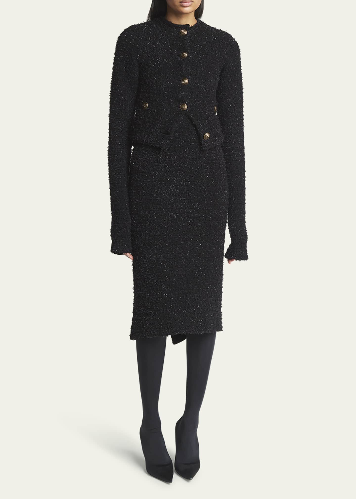 Tweed Mini Skirt | BALENCIAGA | elysewalker