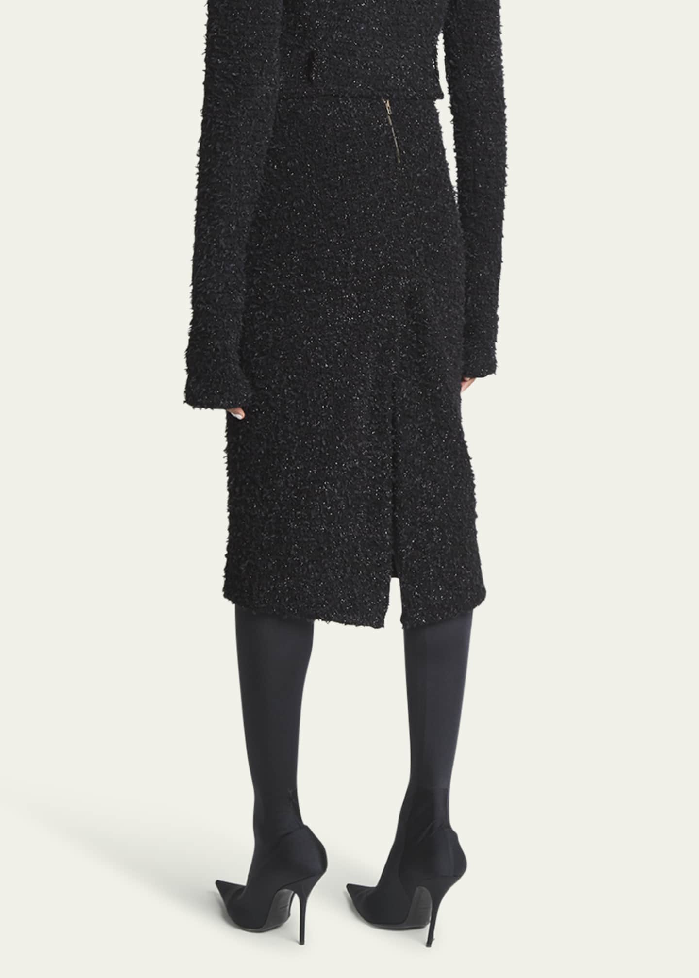 スカート BALENCIAGA TWEED MIDI SKIRT Balenciaga Tweed Knit Midi Skirt - Bergdorf Goodman