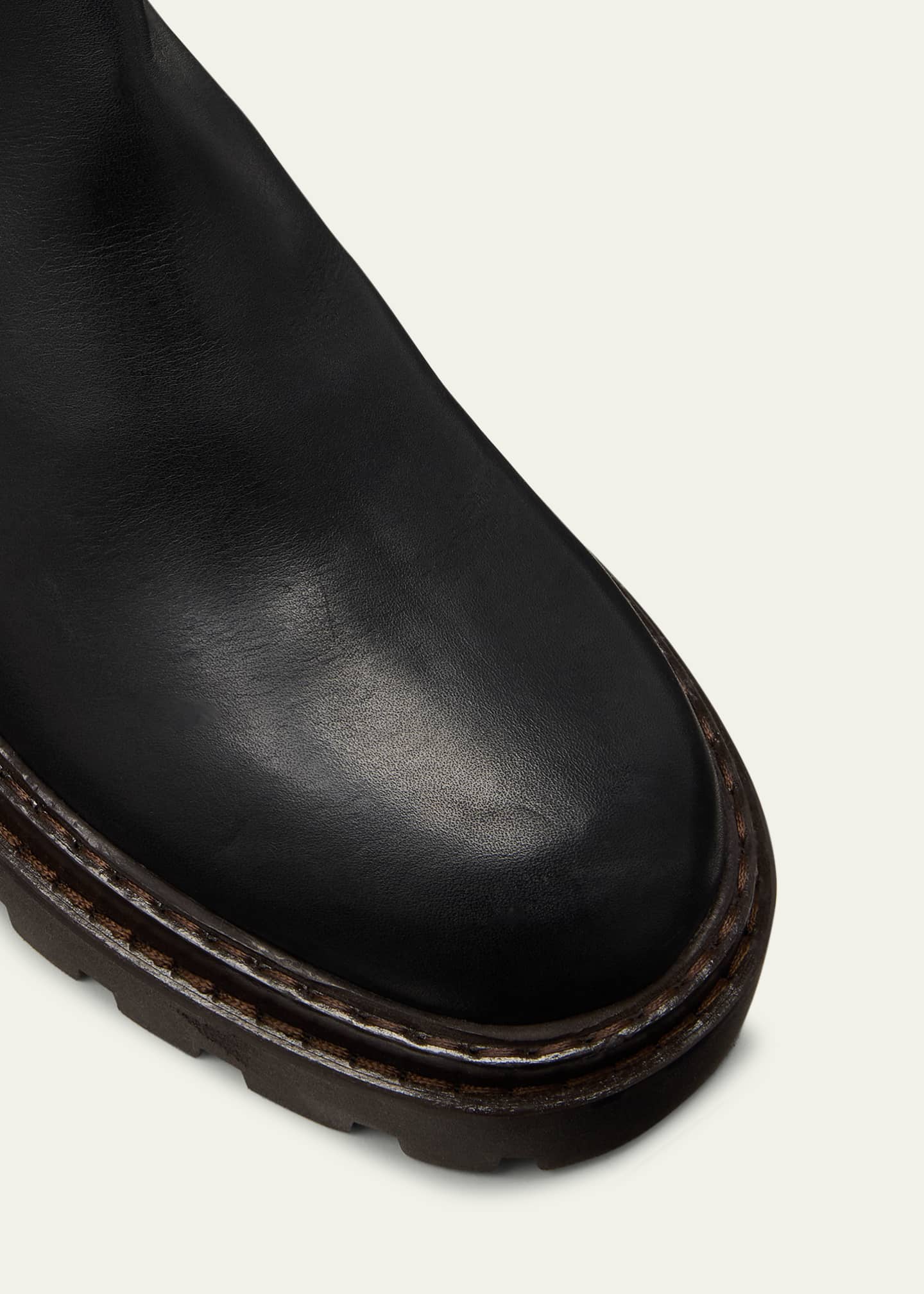 Ulla Johnson Lennon Leather Buckle Lug Sole Boots