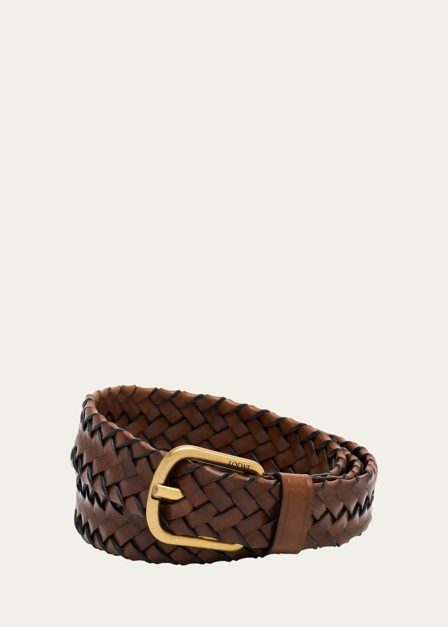 Loewe Men's Woven Leather Belt Image 1 of 2