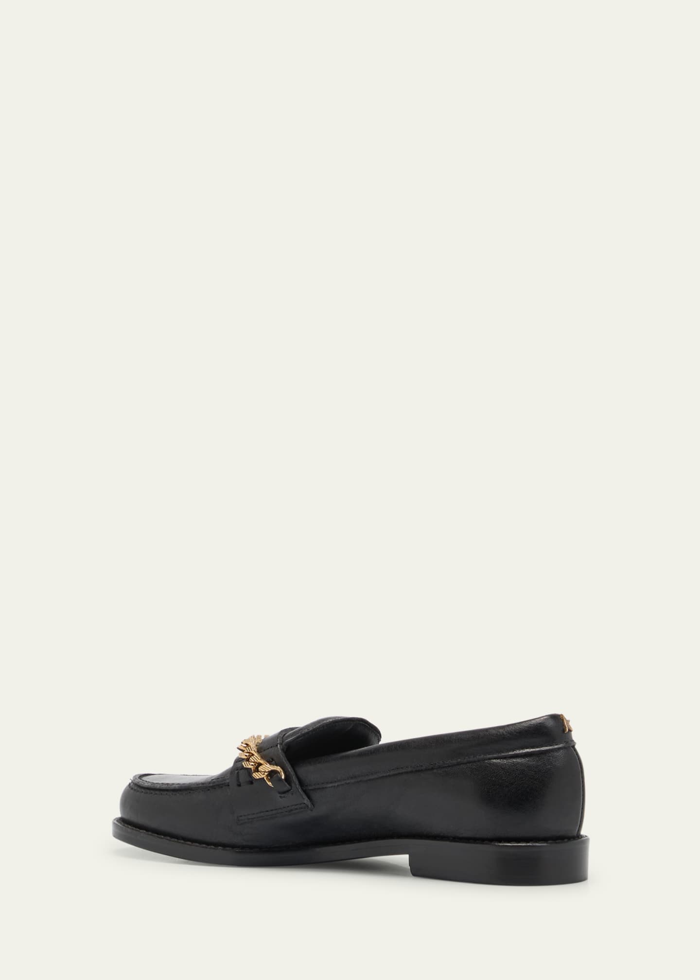 Golden Goose Jerry Chain Leather Penny Loafers Image 4 of 5