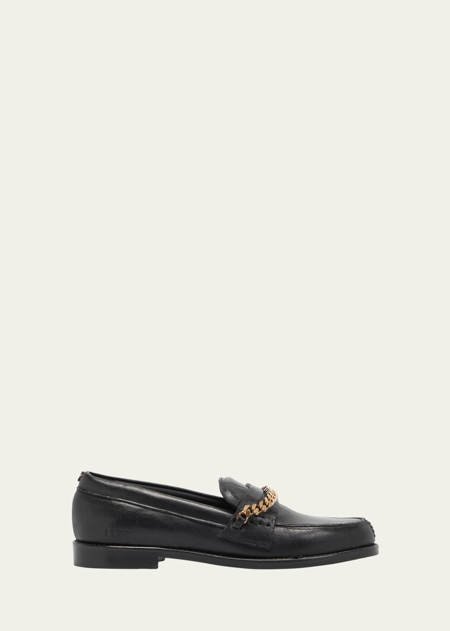 Golden Goose Jerry Chain Leather Penny Loafers Image 1 of 5