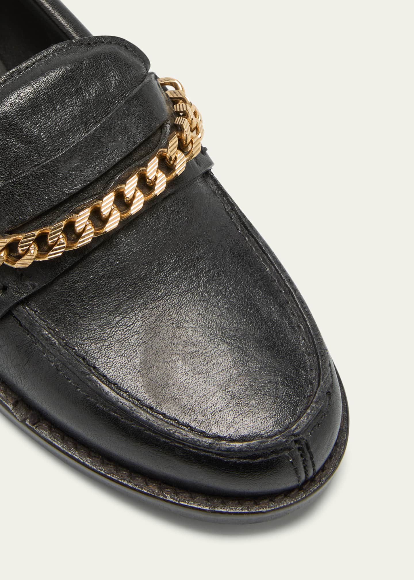 Golden Goose Jerry Chain Leather Penny Loafers Image 5 of 5