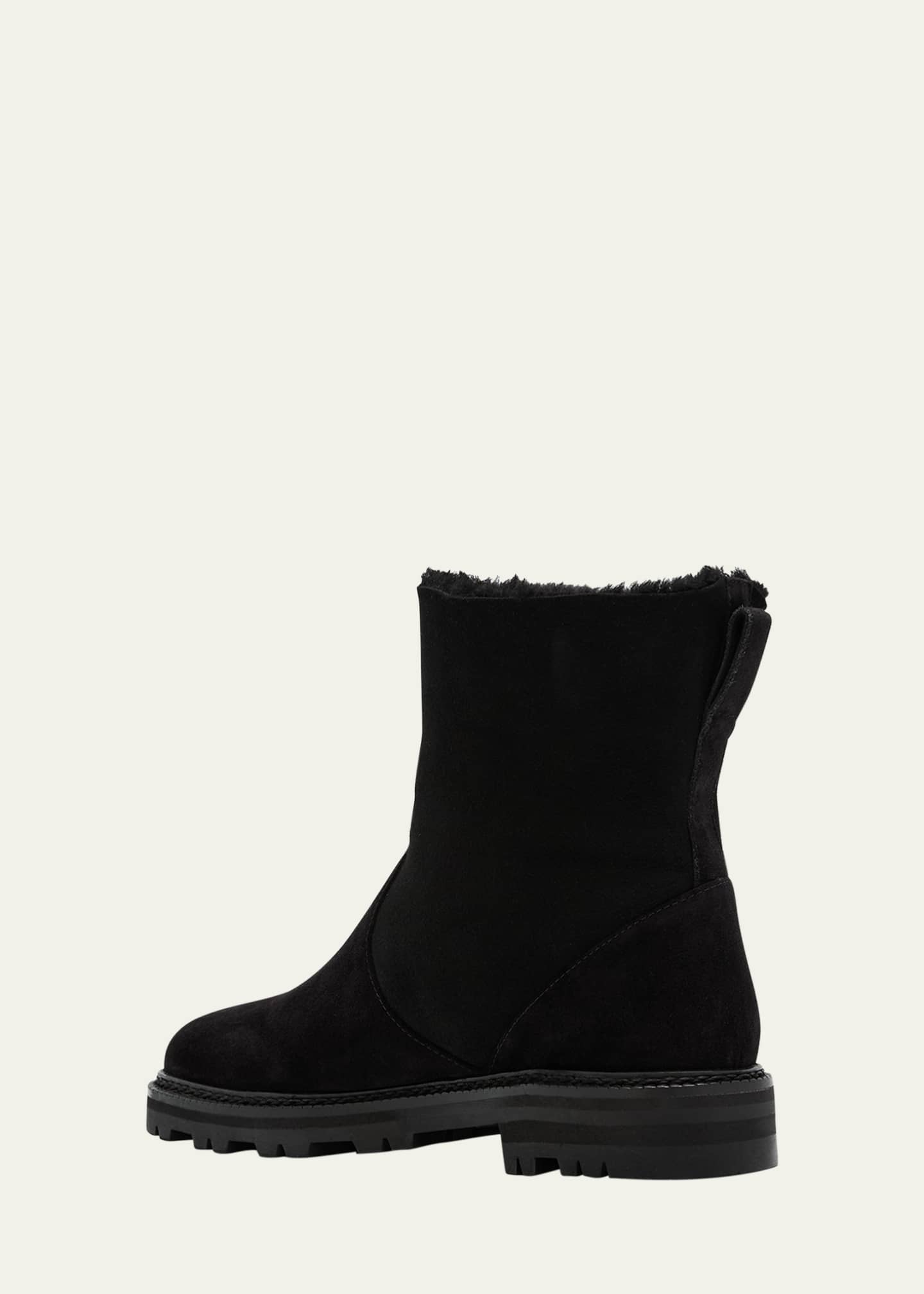 Manolo Blahnik Tomosa Suede Cozy Ankle Boots Image 4 of 6
