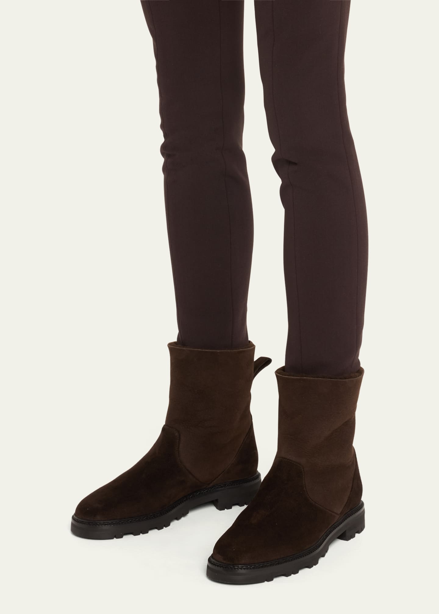 Manolo Blahnik Tomosa Suede Cozy Ankle Boots Image 2 of 6