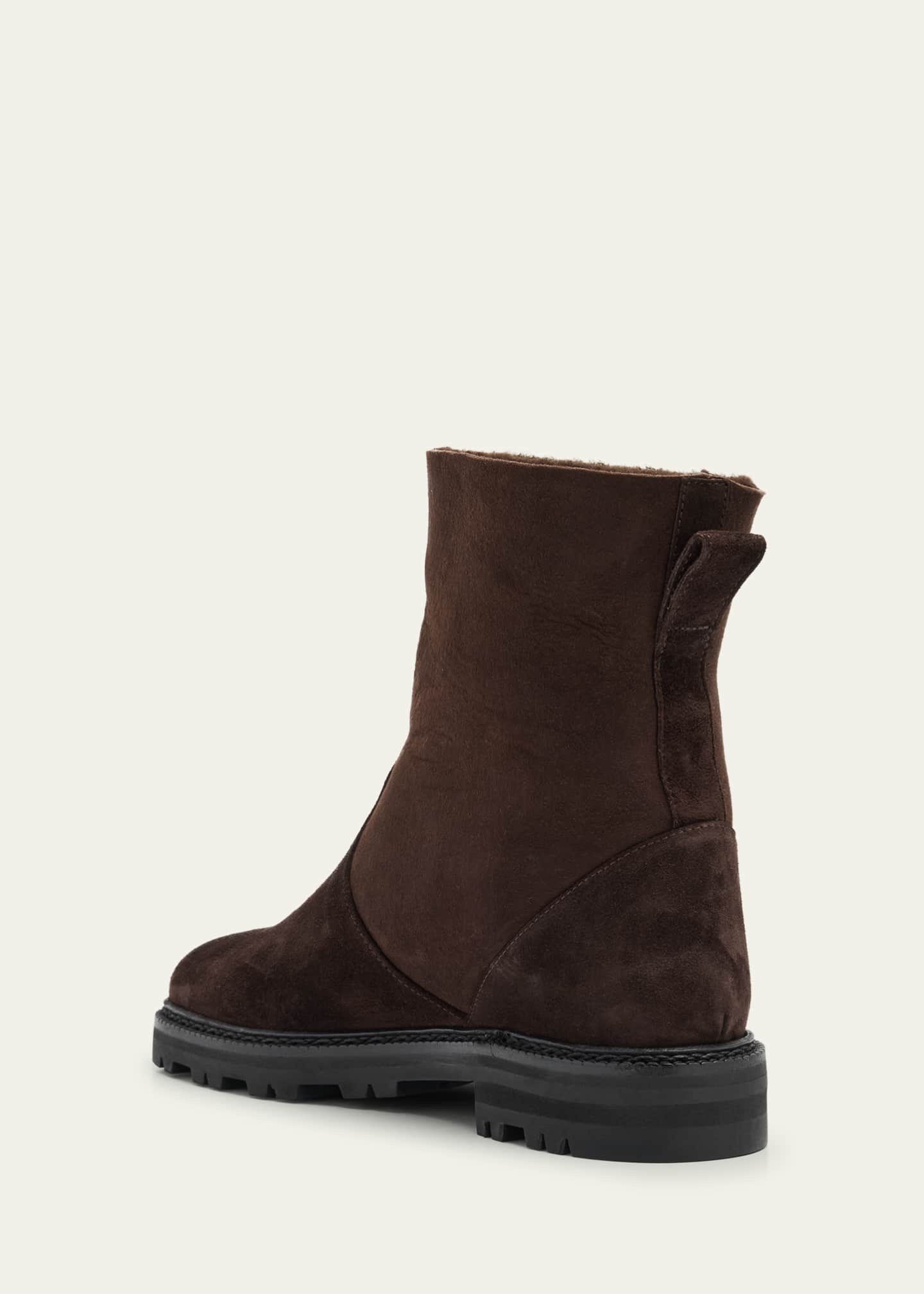 Manolo Blahnik Tomosa Suede Cozy Ankle Boots Image 4 of 6