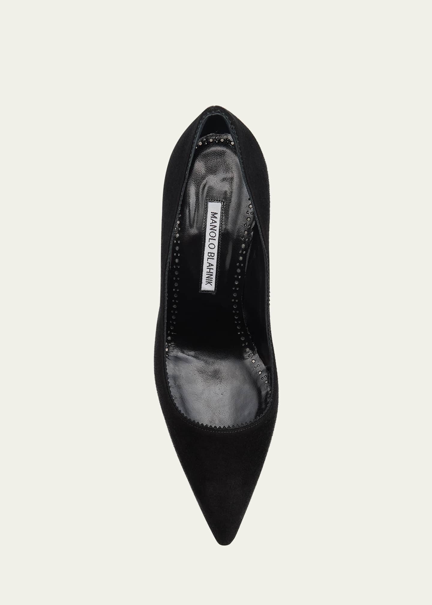 Manolo Blahnik Gala Suede Stiletto Pumps Image 5 of 5