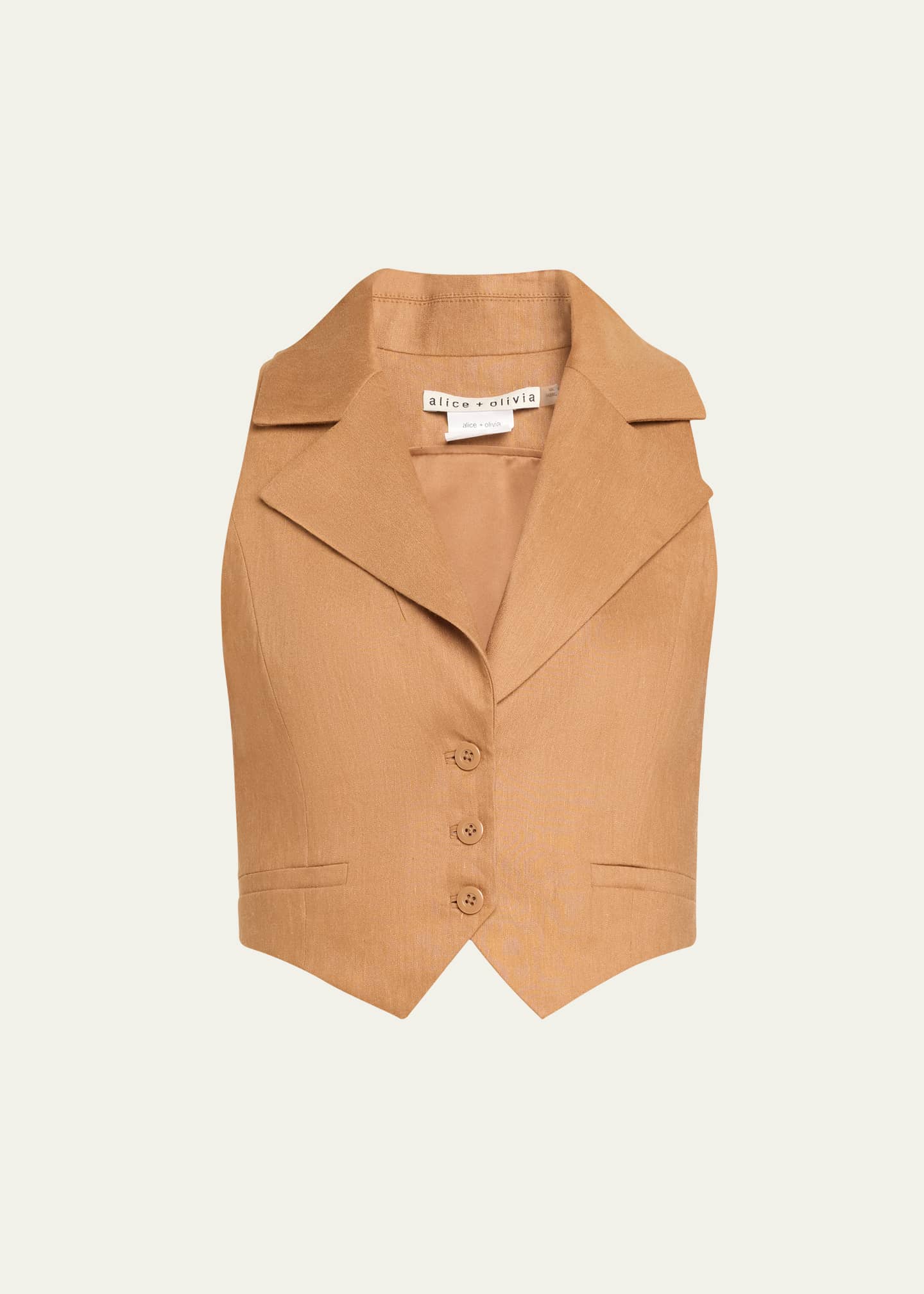 Alice Olivia Donna Linen Vest
