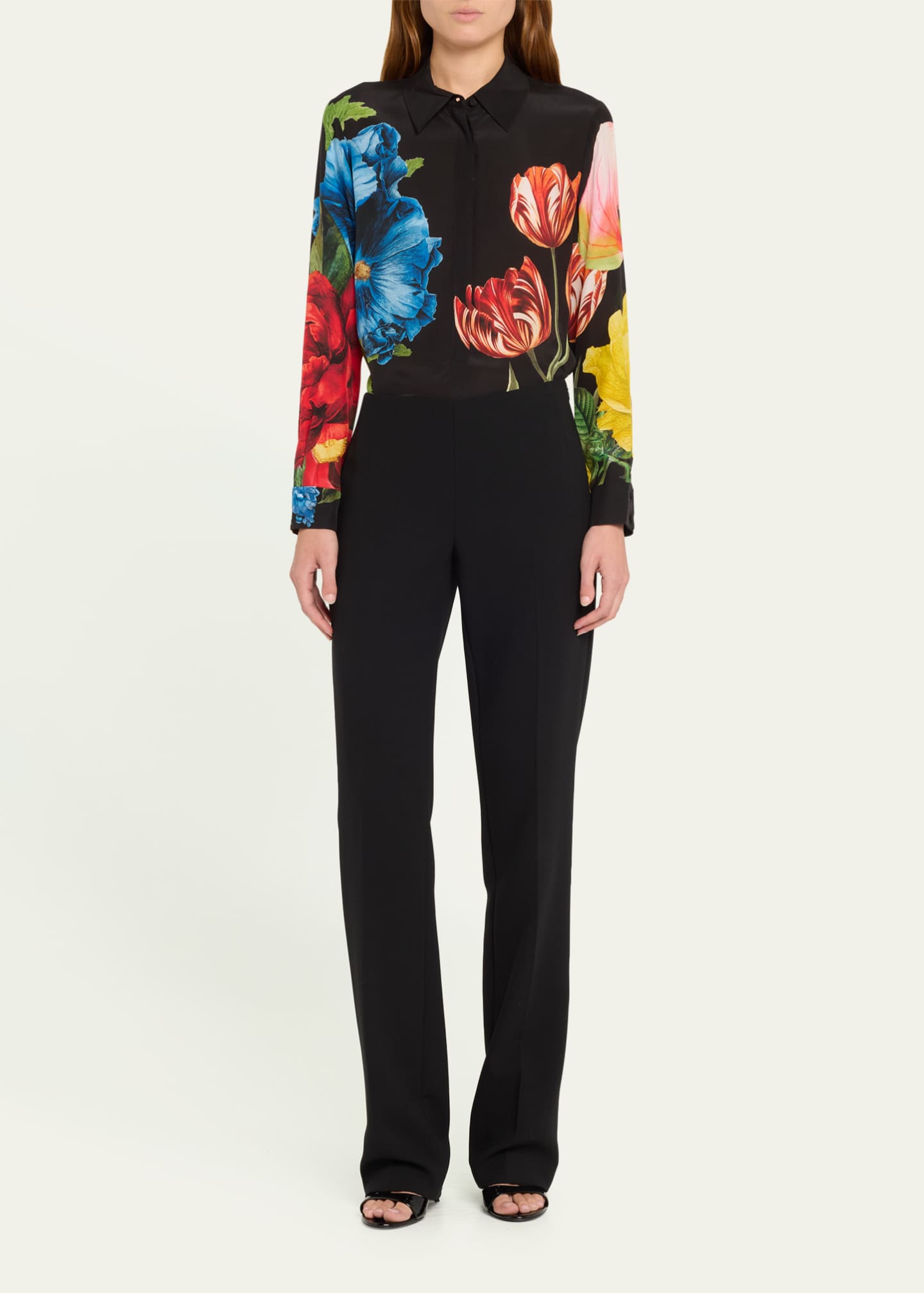 Alice + Olivia Willa Le Parisien Placket Top Image 2 of 5