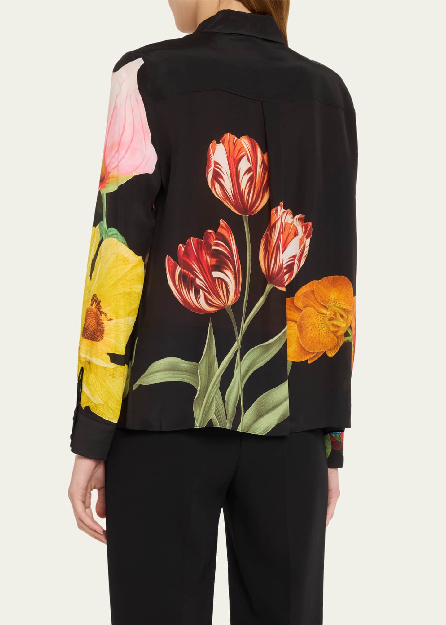 Alice + Olivia Willa Le Parisien Placket Top Image 3 of 5