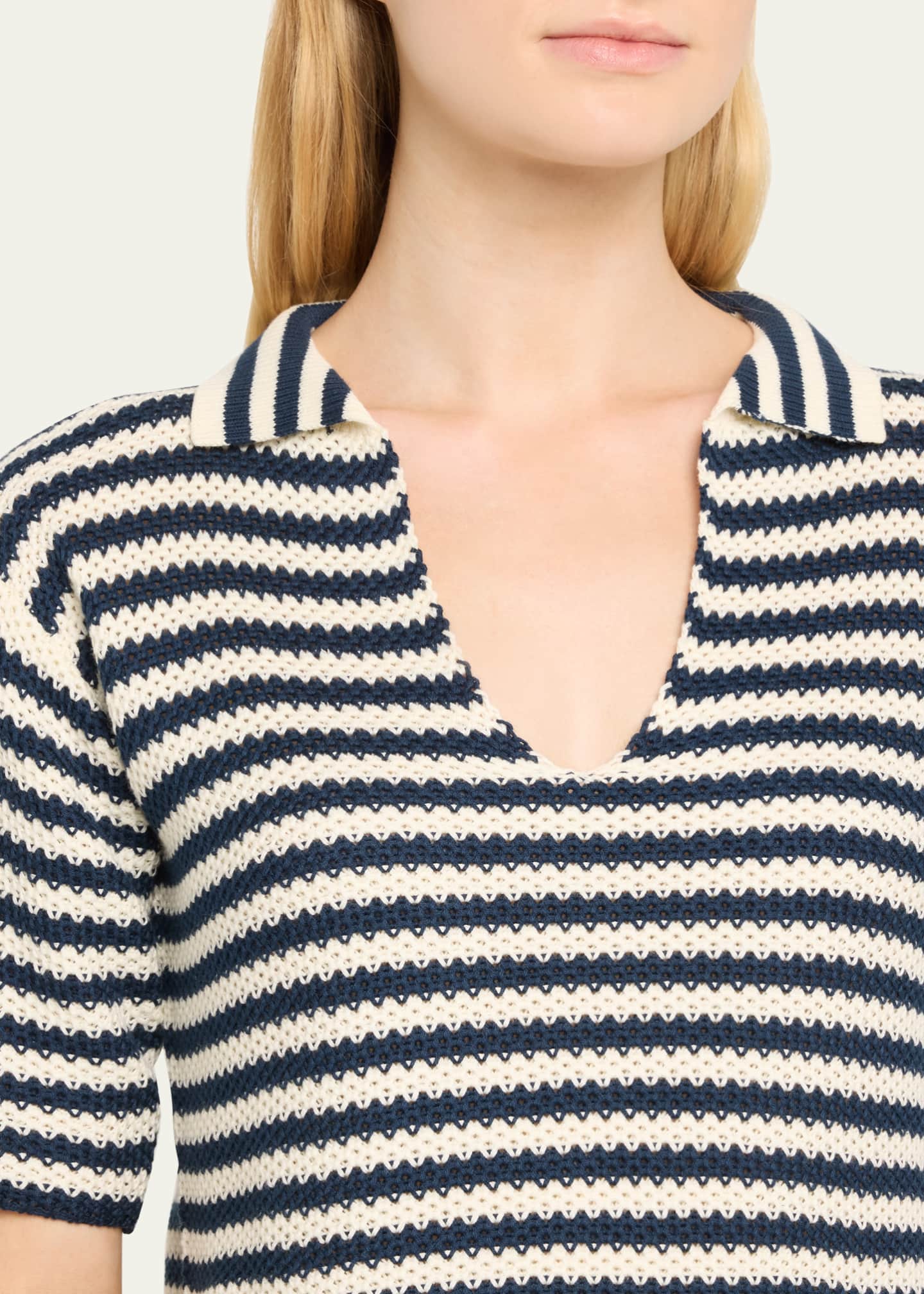 LAUDEN CROCHET POLO TOP (TEAKWOOD) - Z SUPPLY main image 1