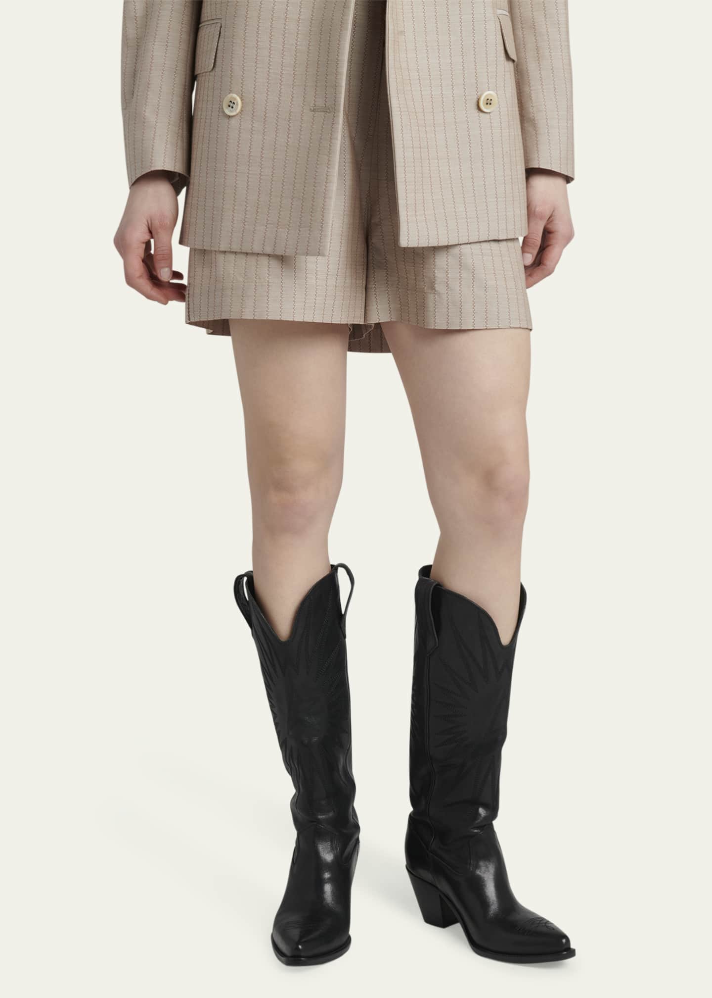 Golden Goose Wish Star Francesca Knee High Cowboy Boots Image 2 of 5