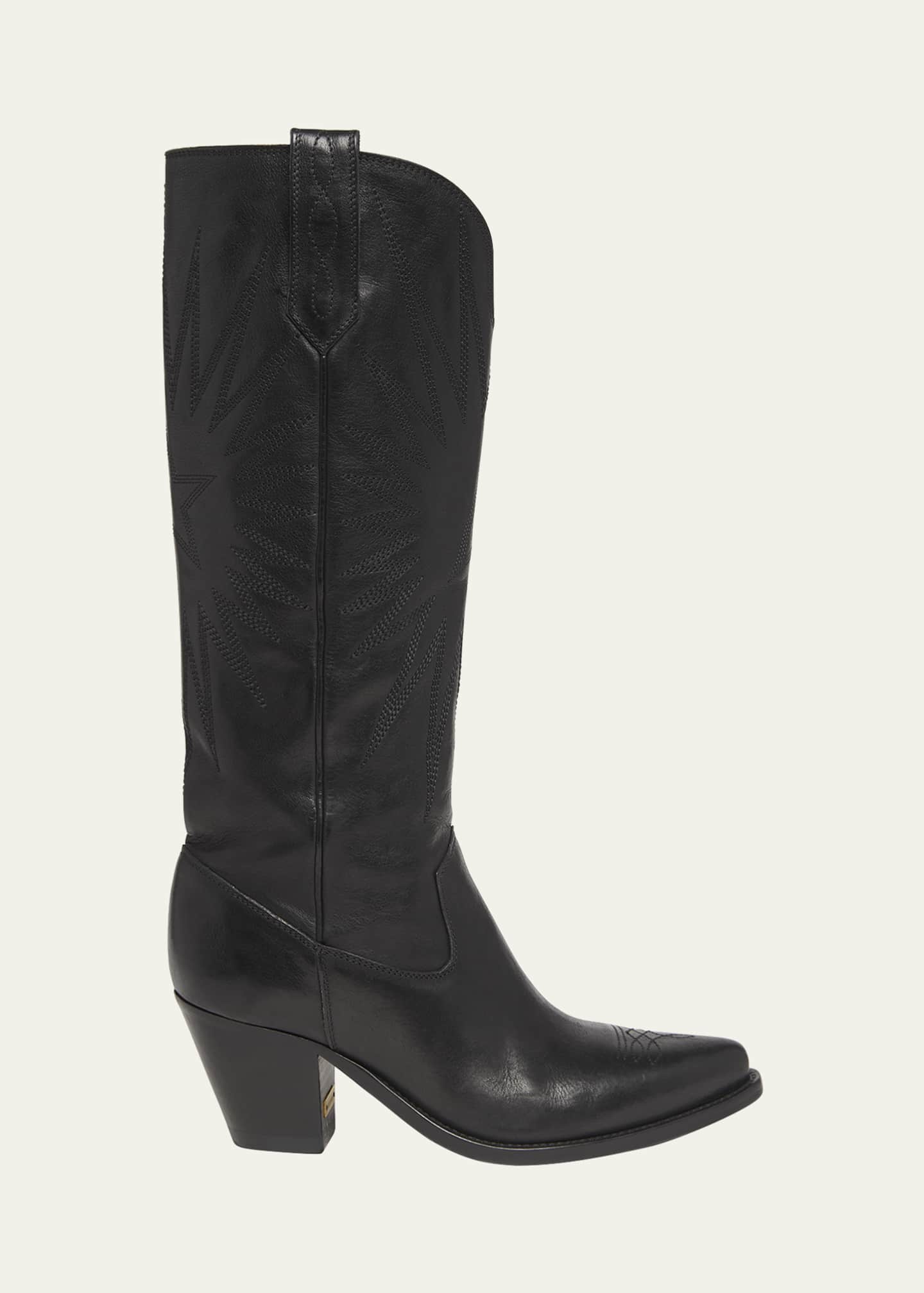 Golden Goose Wish Star Francesca Knee High Cowboy Boots Image 1 of 5