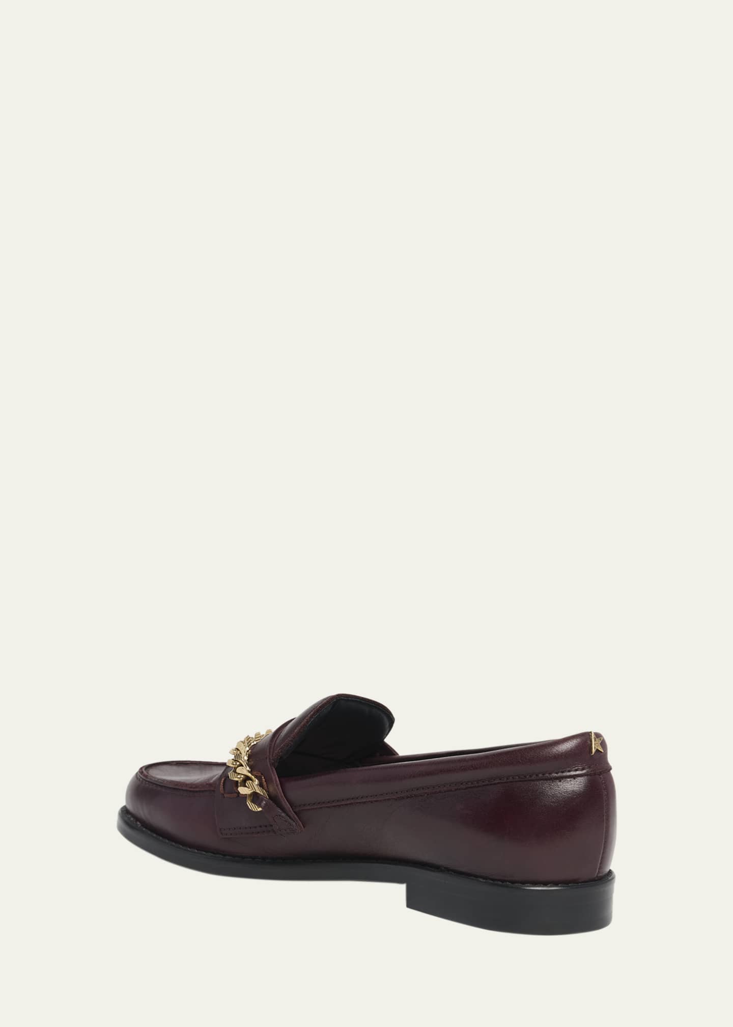 Golden Goose Jerry Chain Leather Penny Loafers Image 4 of 5