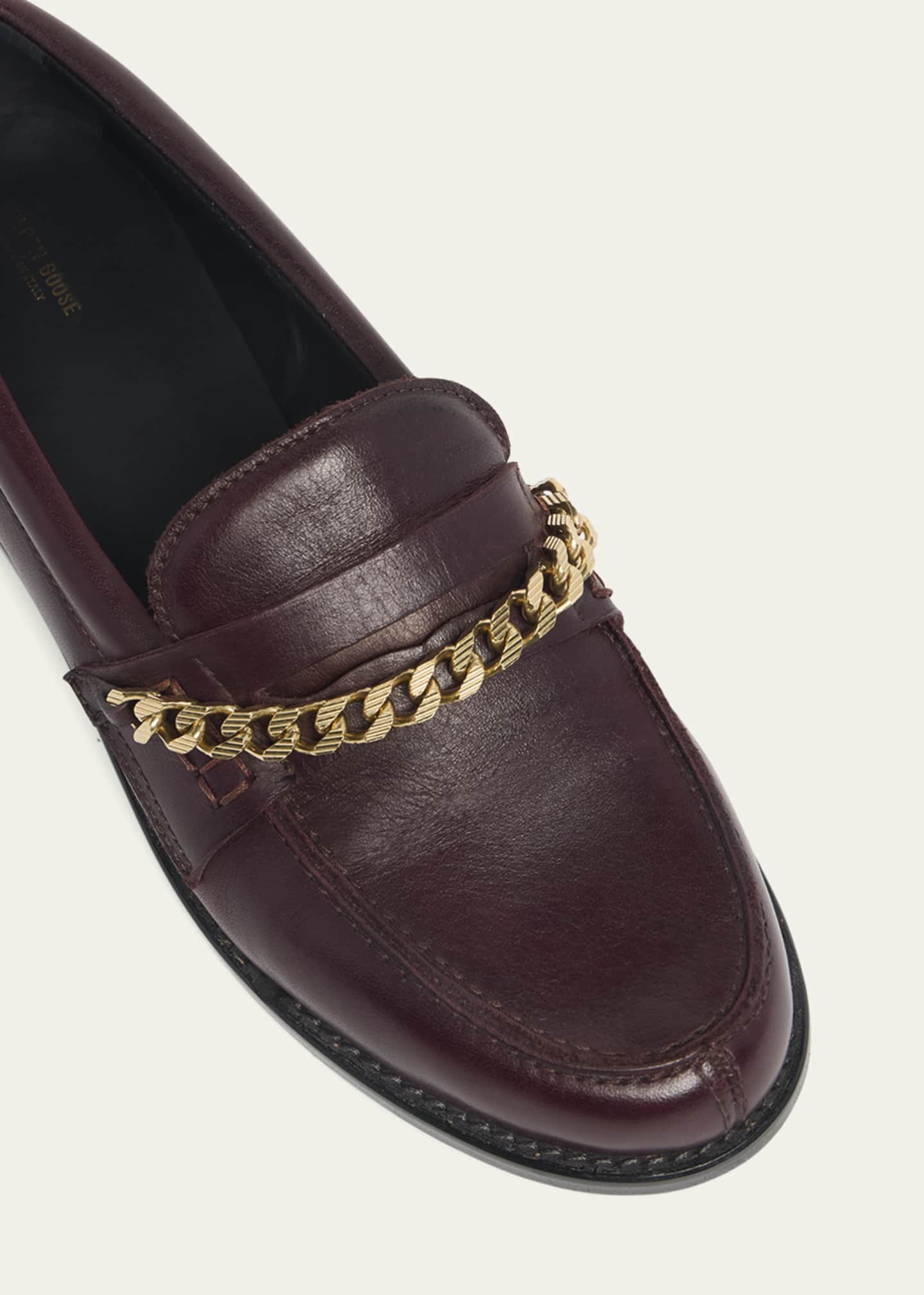 Golden Goose Jerry Chain Leather Penny Loafers Image 5 of 5
