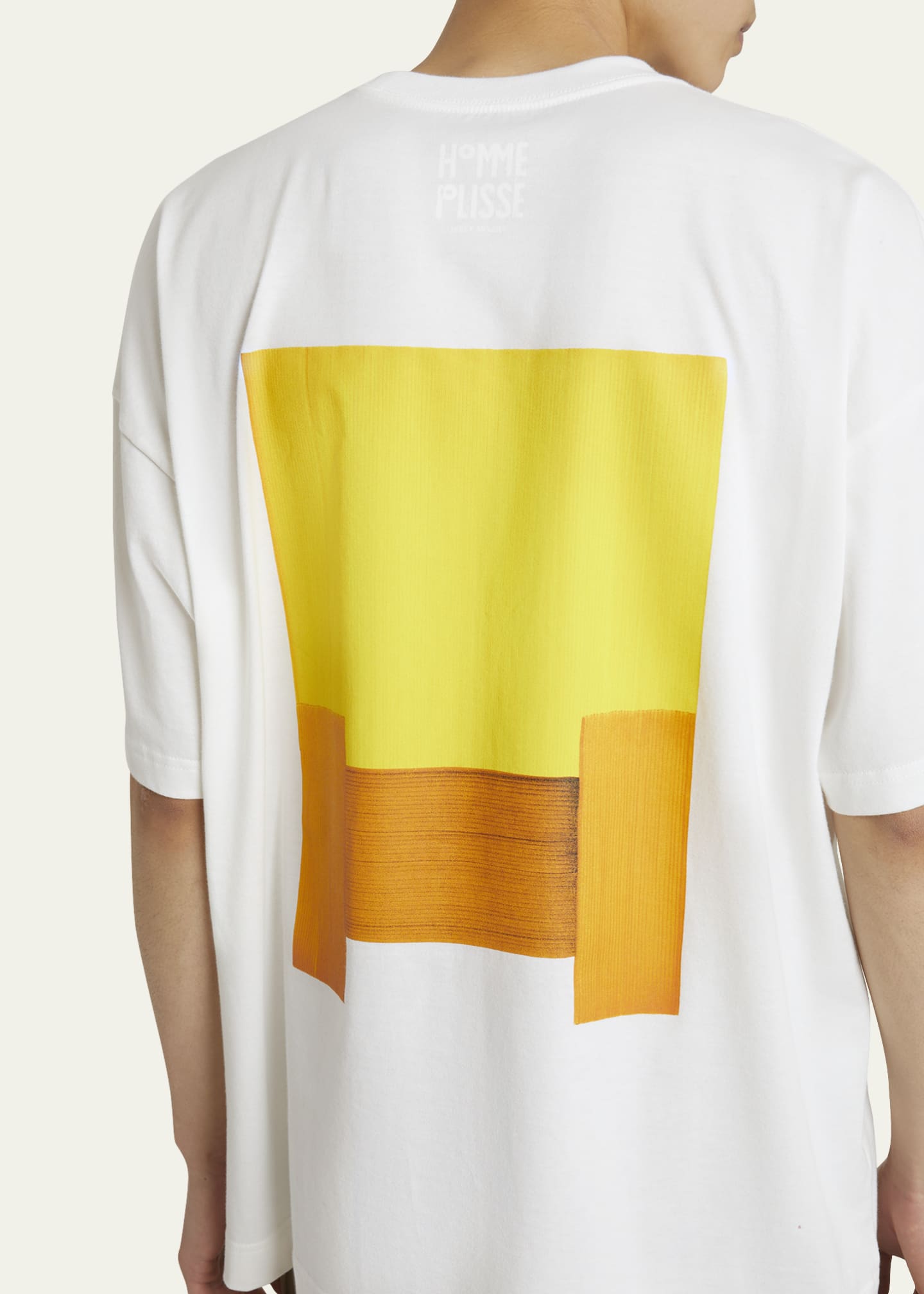 Homme Plisse Issey Miyake Men's Jersey Artist Painted T-Shirt Image 5 of 5