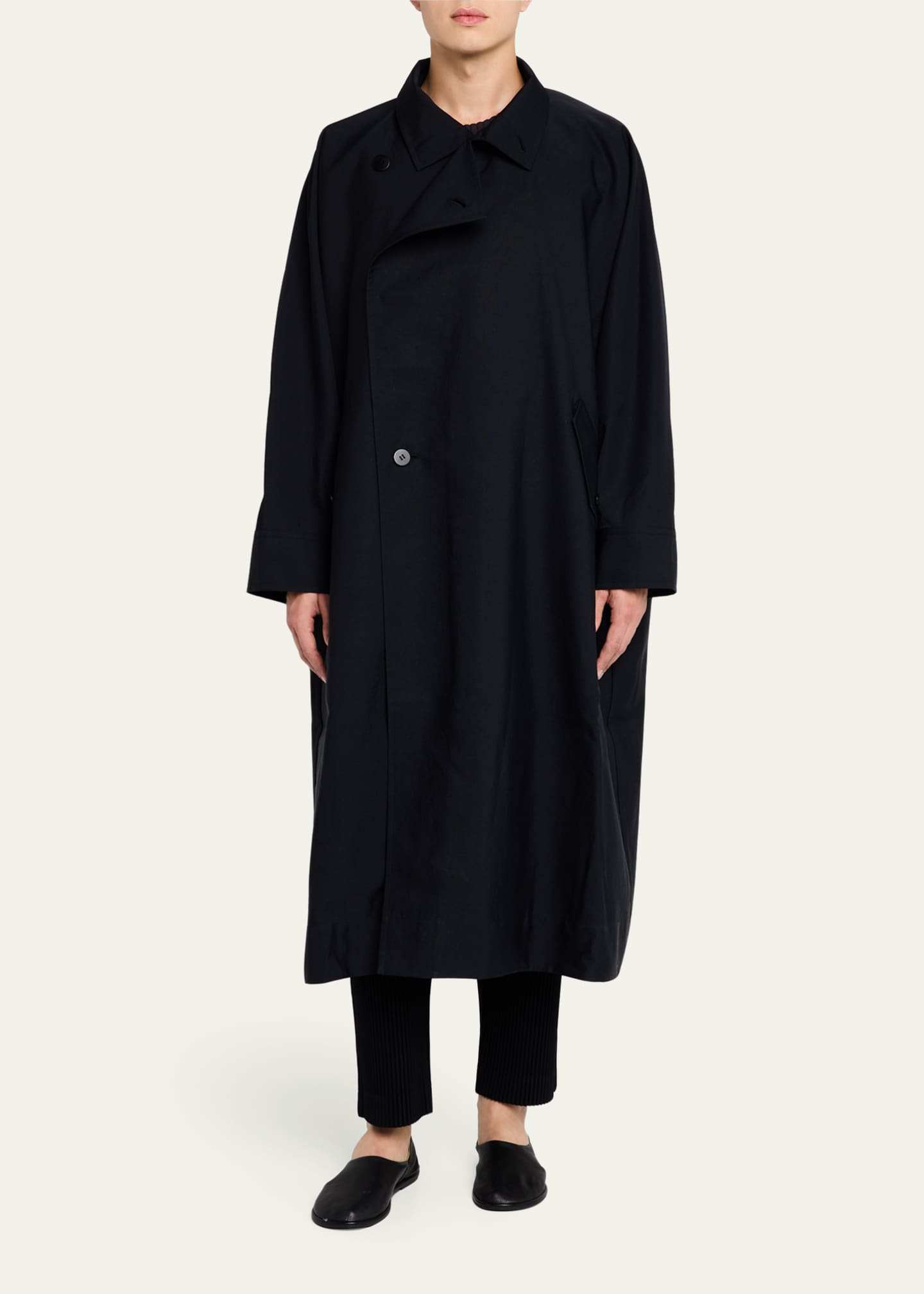 Homme Plisse Issey Miyake Men's Oversized Trench Coat