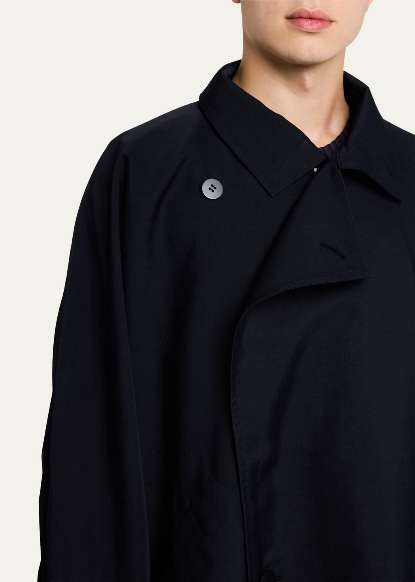 Homme Plisse Issey Miyake Men's Oversized Trench Coat