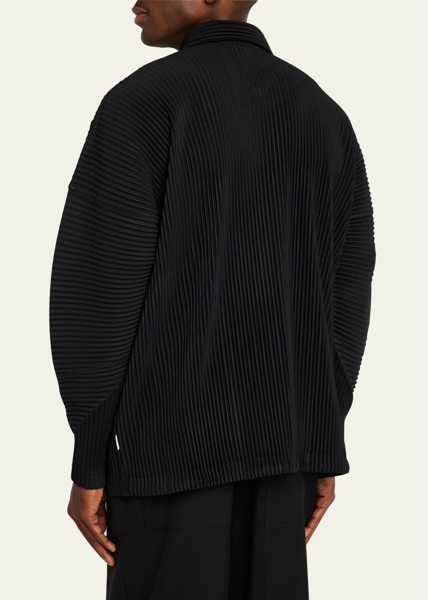シモンズグランドセール Homme Overshirt Snap-Front Pleated Men's Miyake Issey Plisse トップス
