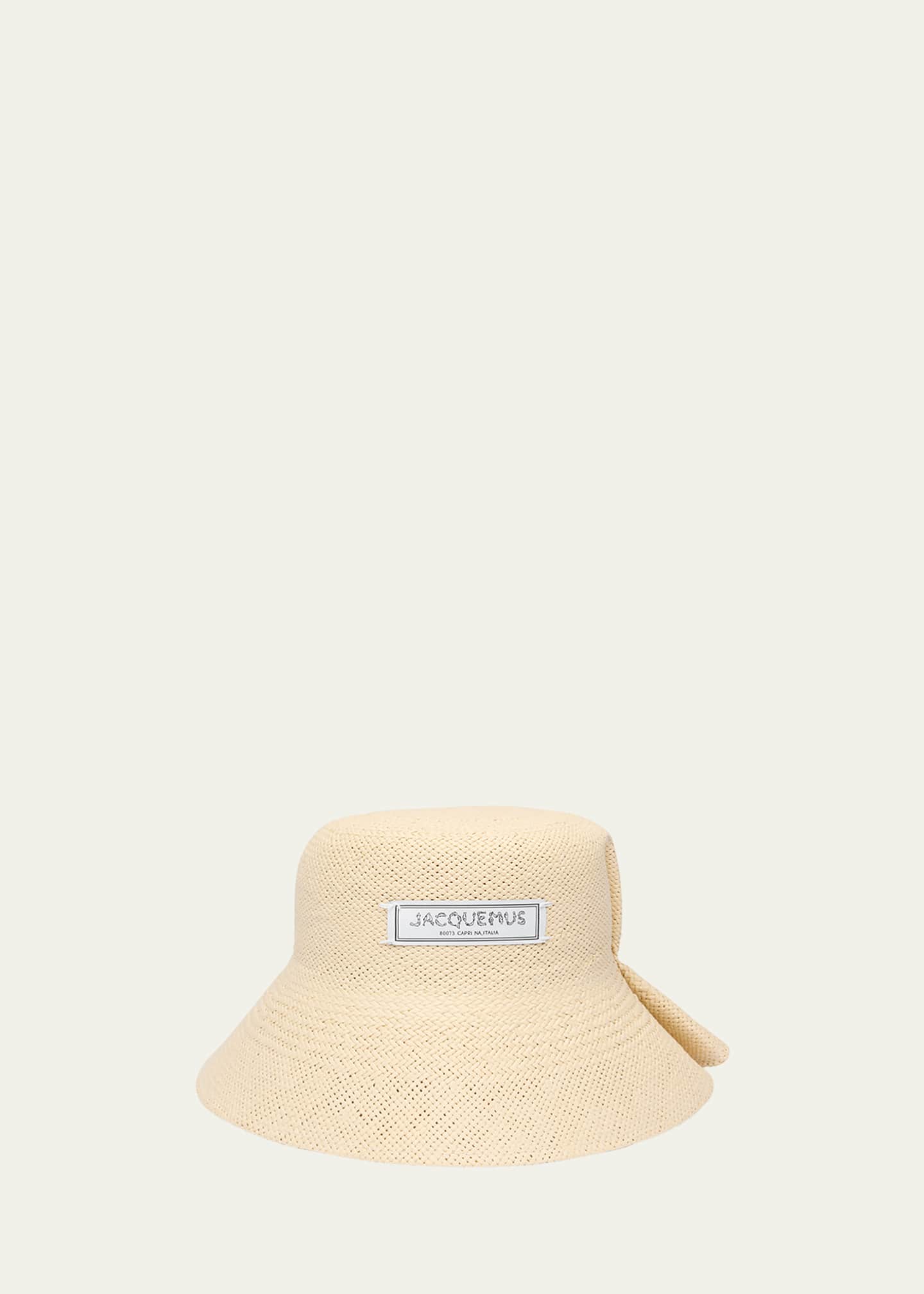 Jacquemus La Chapeau Vela Paper Bucket Hat