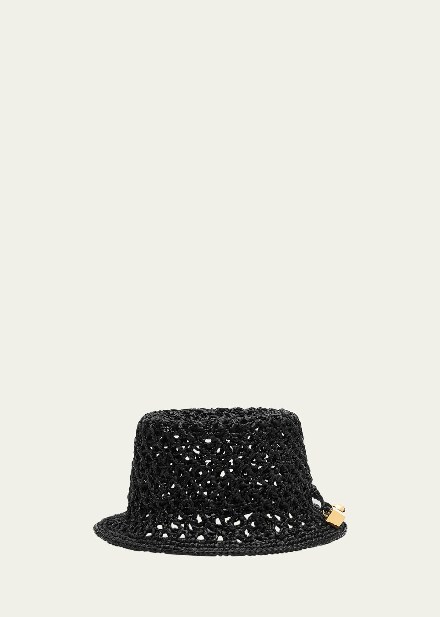 Jacquemus Le Bob Spiaggia Woven Raffia Bucket Hat Image 1 of 2
