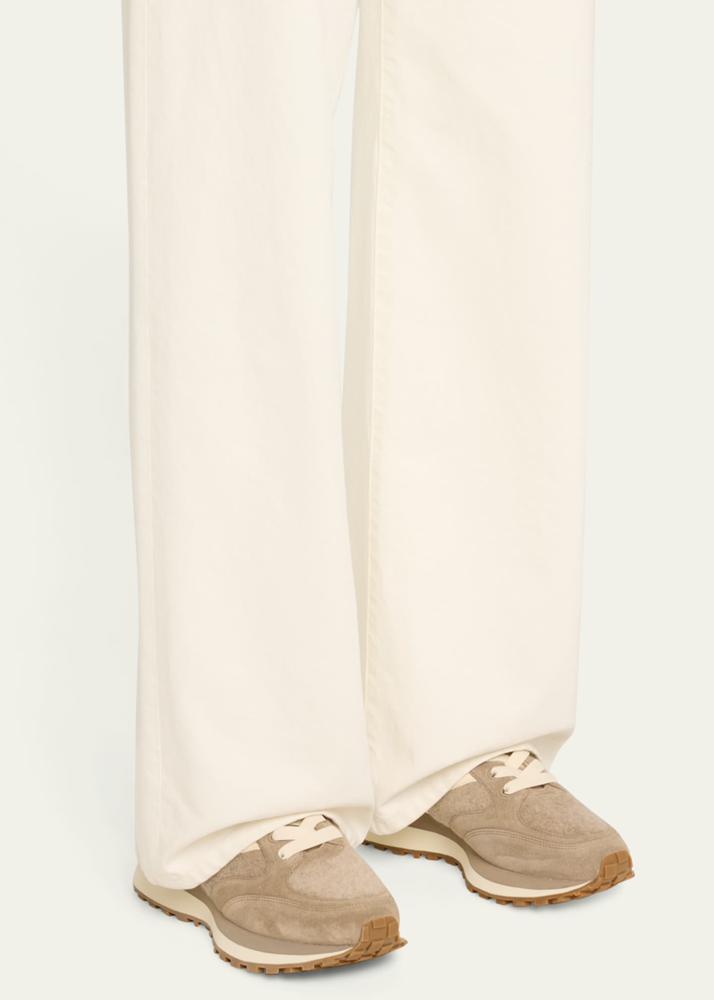 Veronica Beard Valentina Suede Shearling Retro Sneakers Image 2 of 6