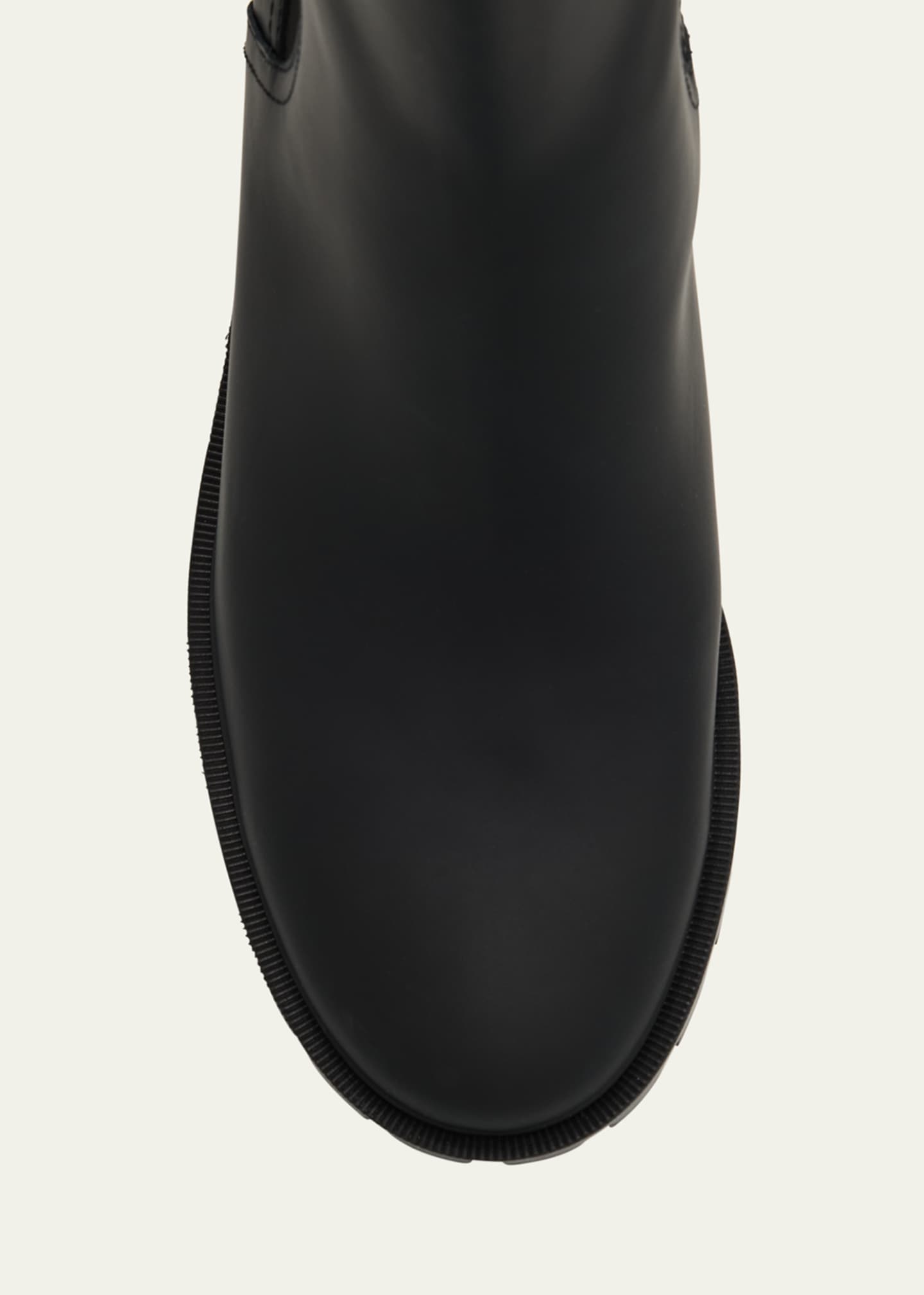 Veronica Beard Riley Leather Block-Heel Chelsea Booties Image 6 of 6
