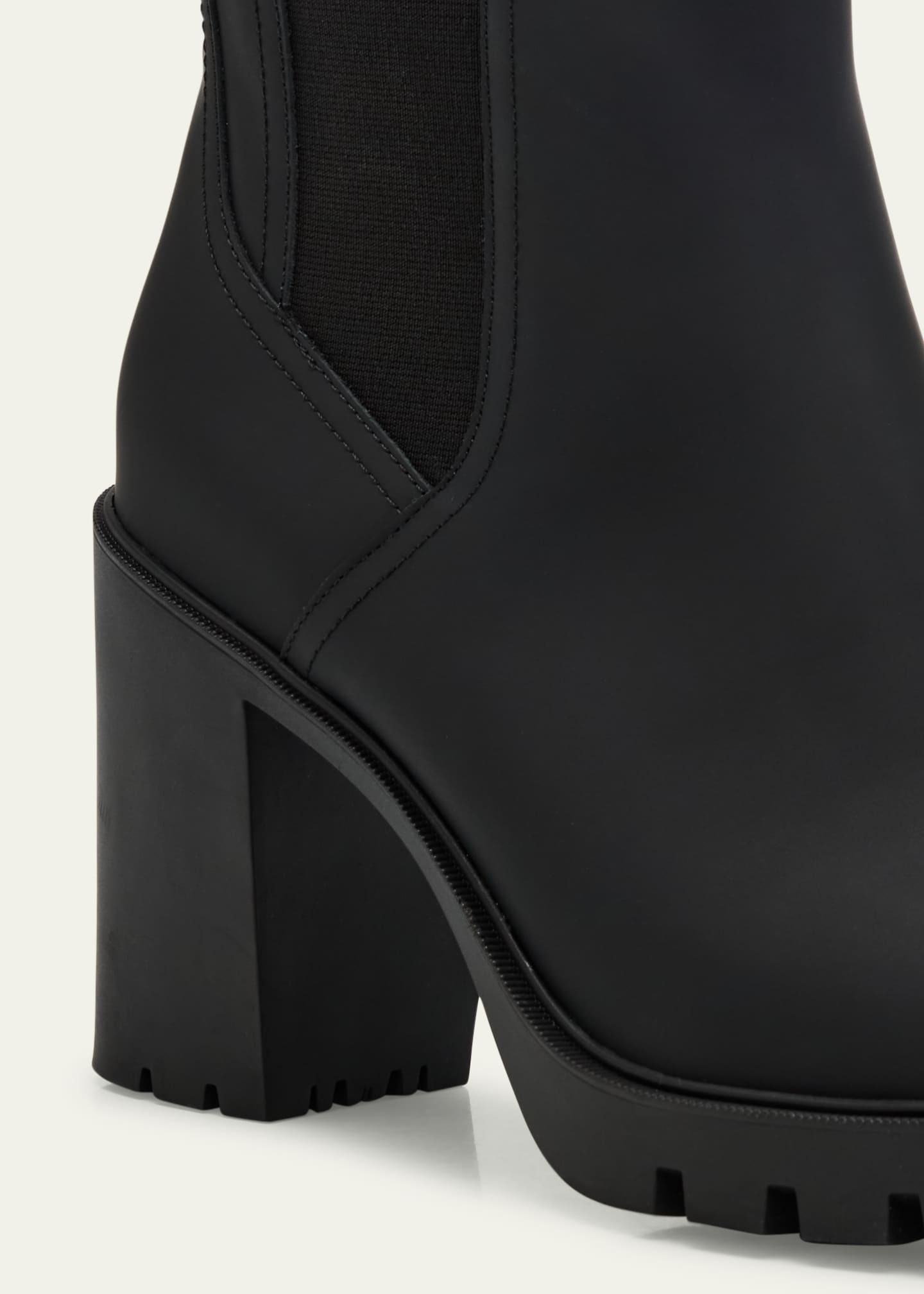 Veronica Beard Riley Leather Block-Heel Chelsea Booties Image 5 of 6