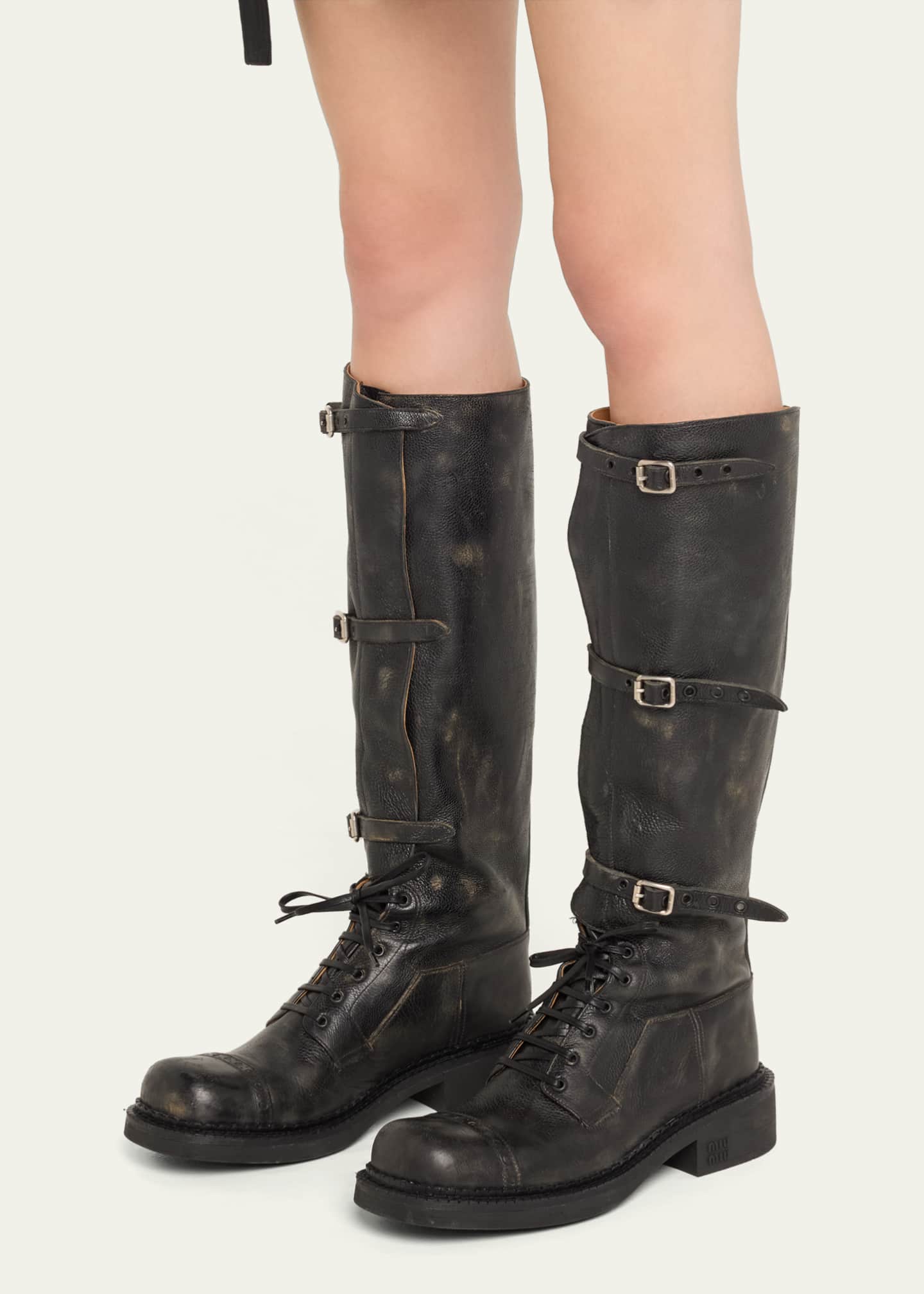 Miu miu thigh high boots sales