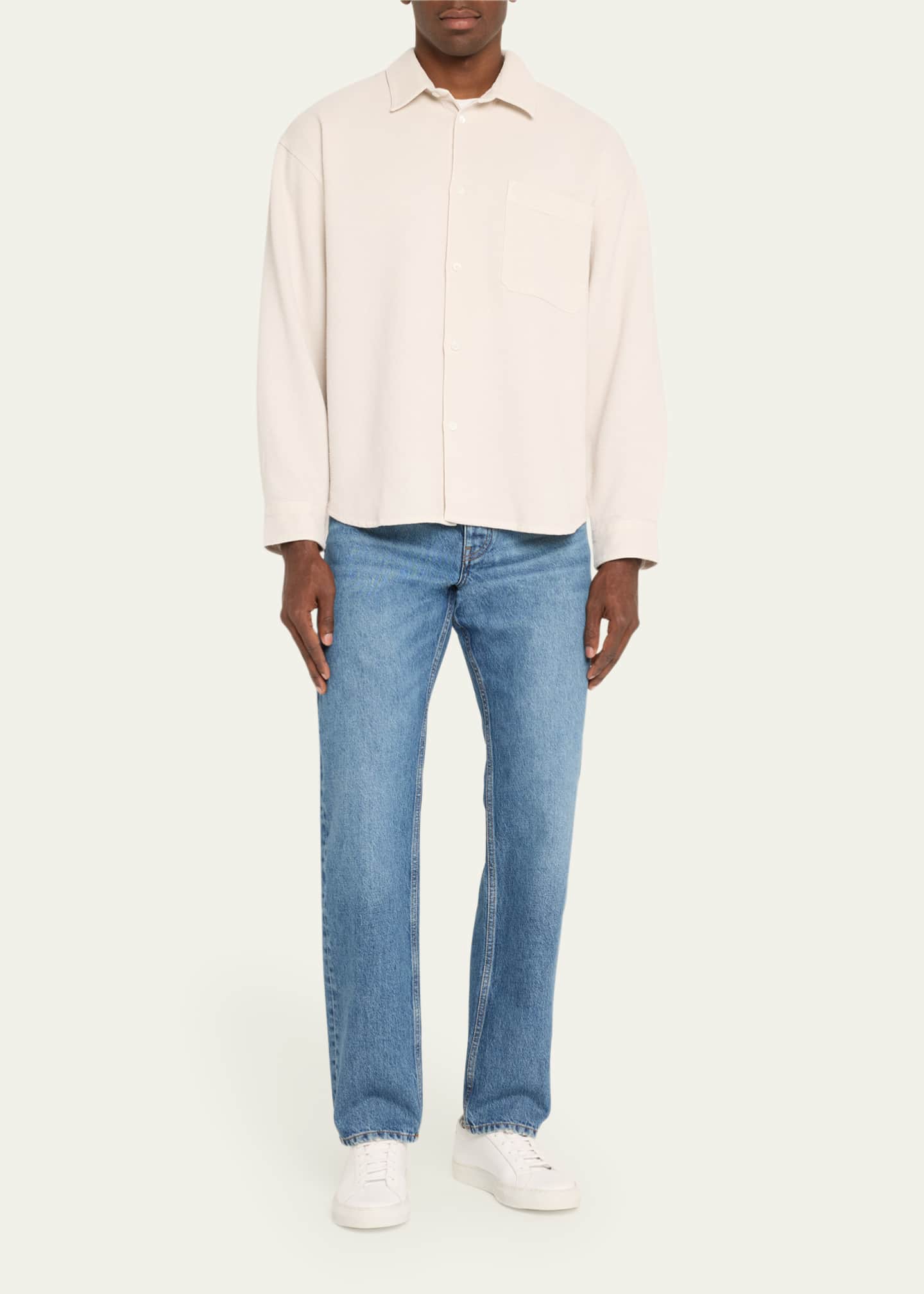 Men's Waffle Textured Sport Shirt