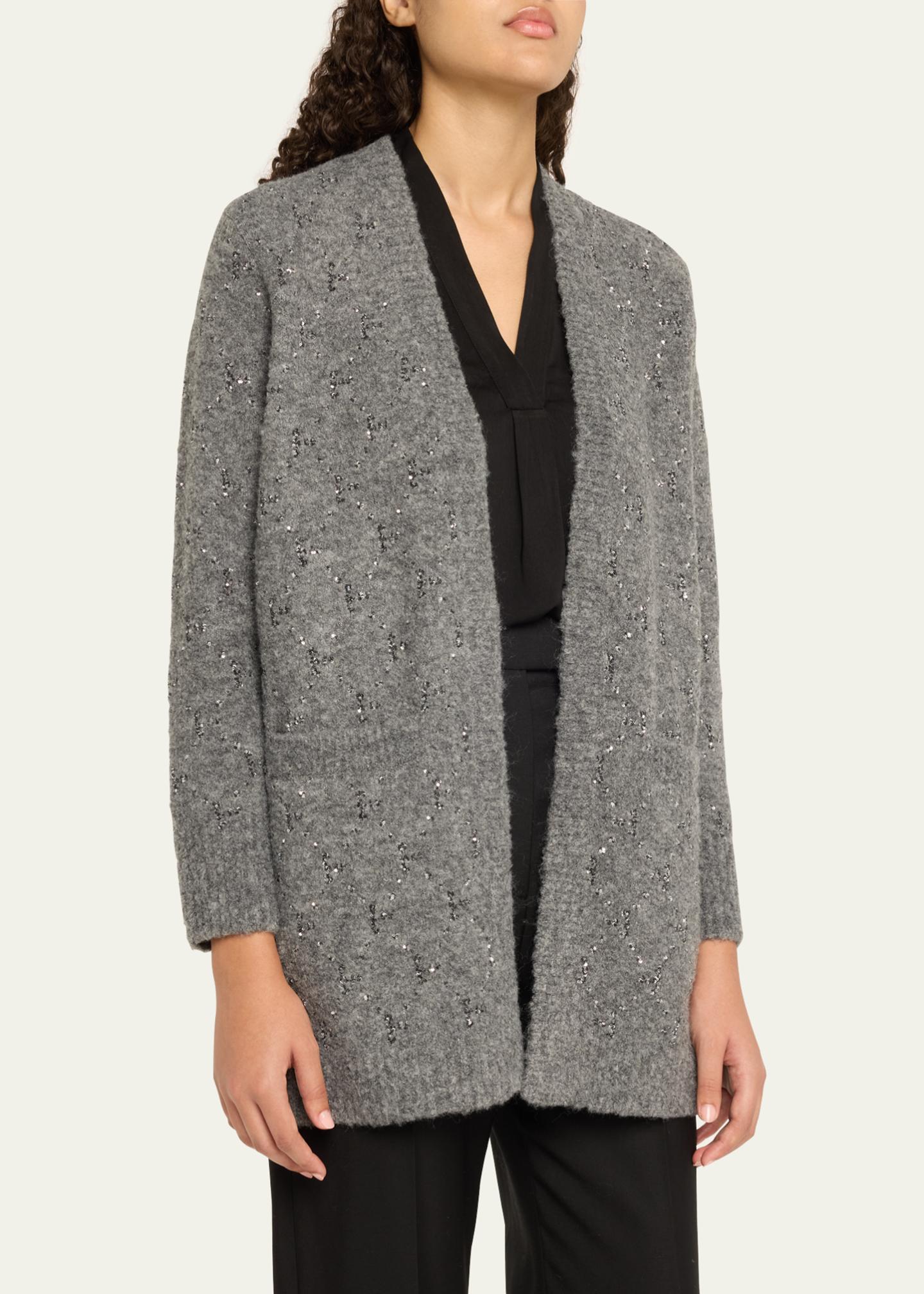 Kobi Halperin Reeve Open-Front Sequin Cardigan - Bergdorf Goodman