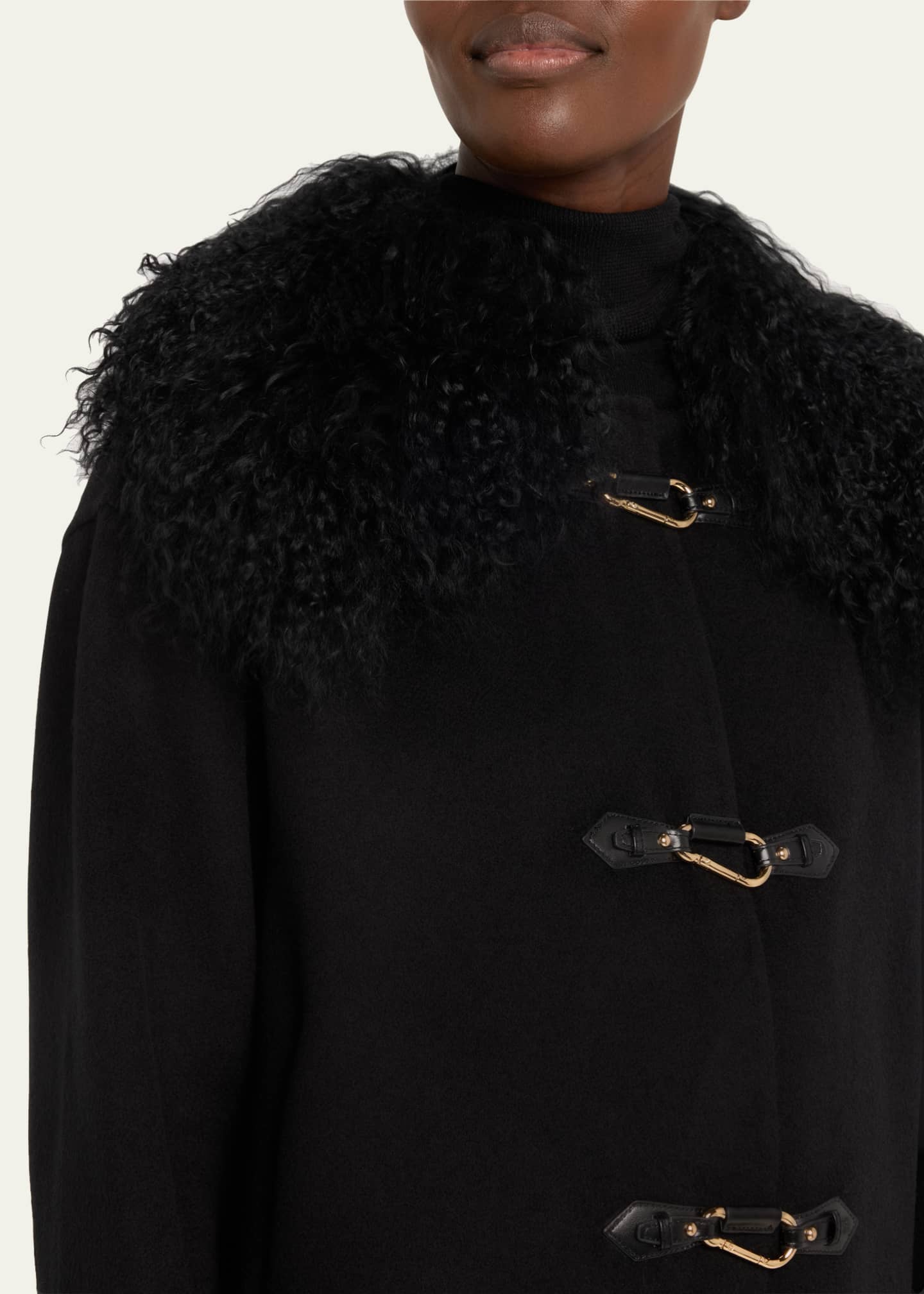 Kobi Halperin Shirley Wool ShearlingCollar Coat Bergdorf Goodman