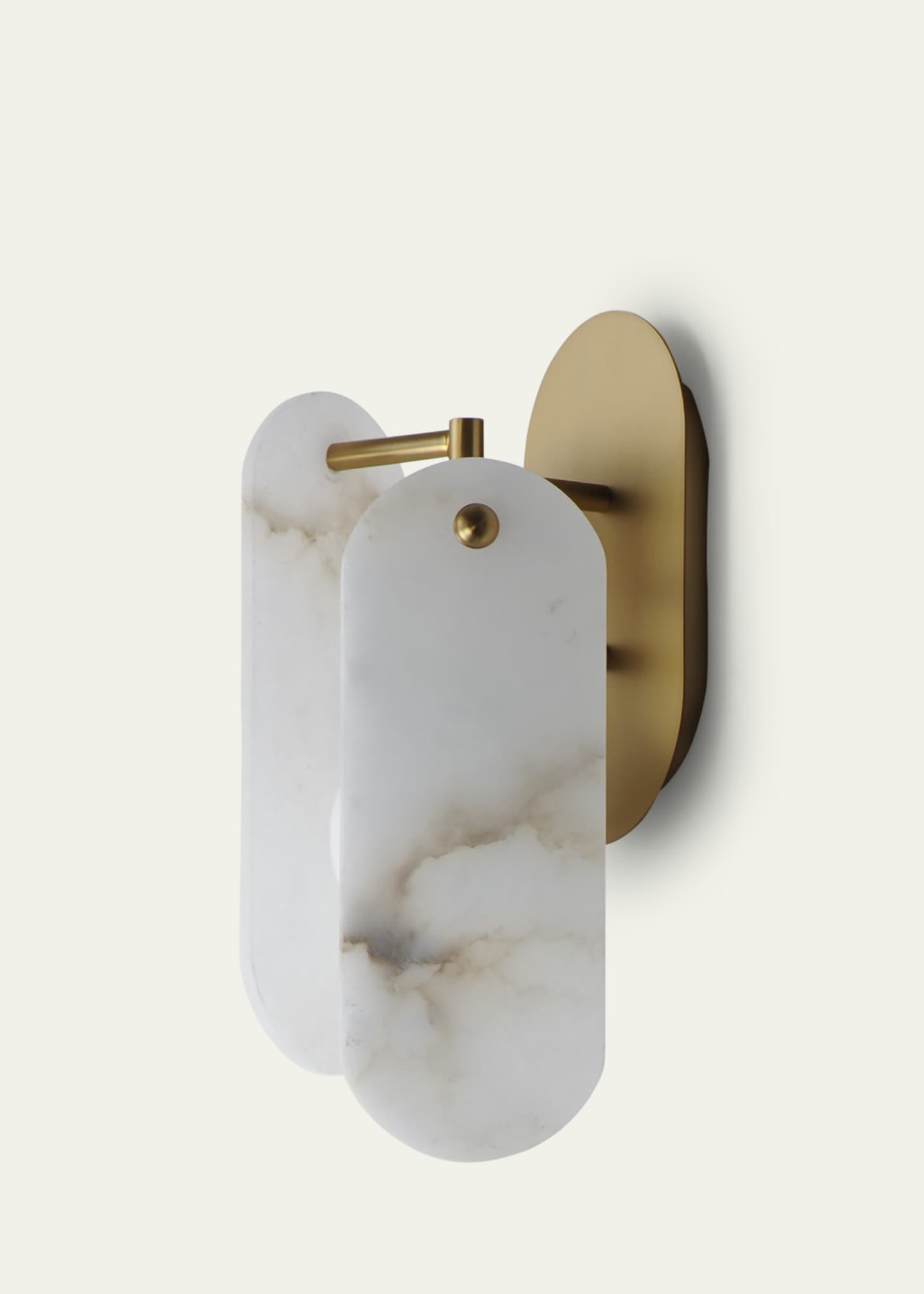Studio M Megalith Stone Alabaster 16" Wall Sconce Image 2 of 5