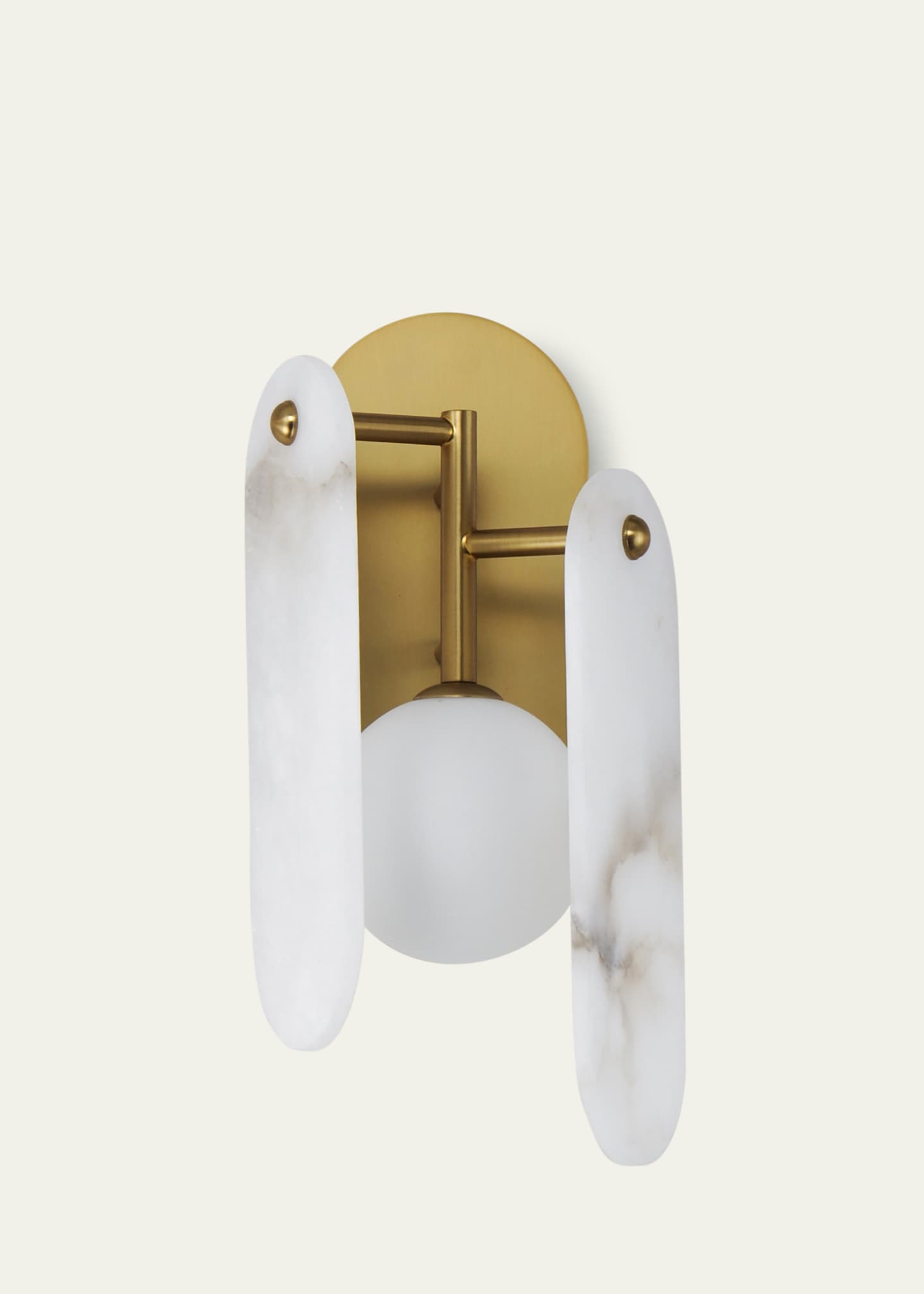 Studio M Megalith Stone Alabaster 16" Wall Sconce Image 5 of 5