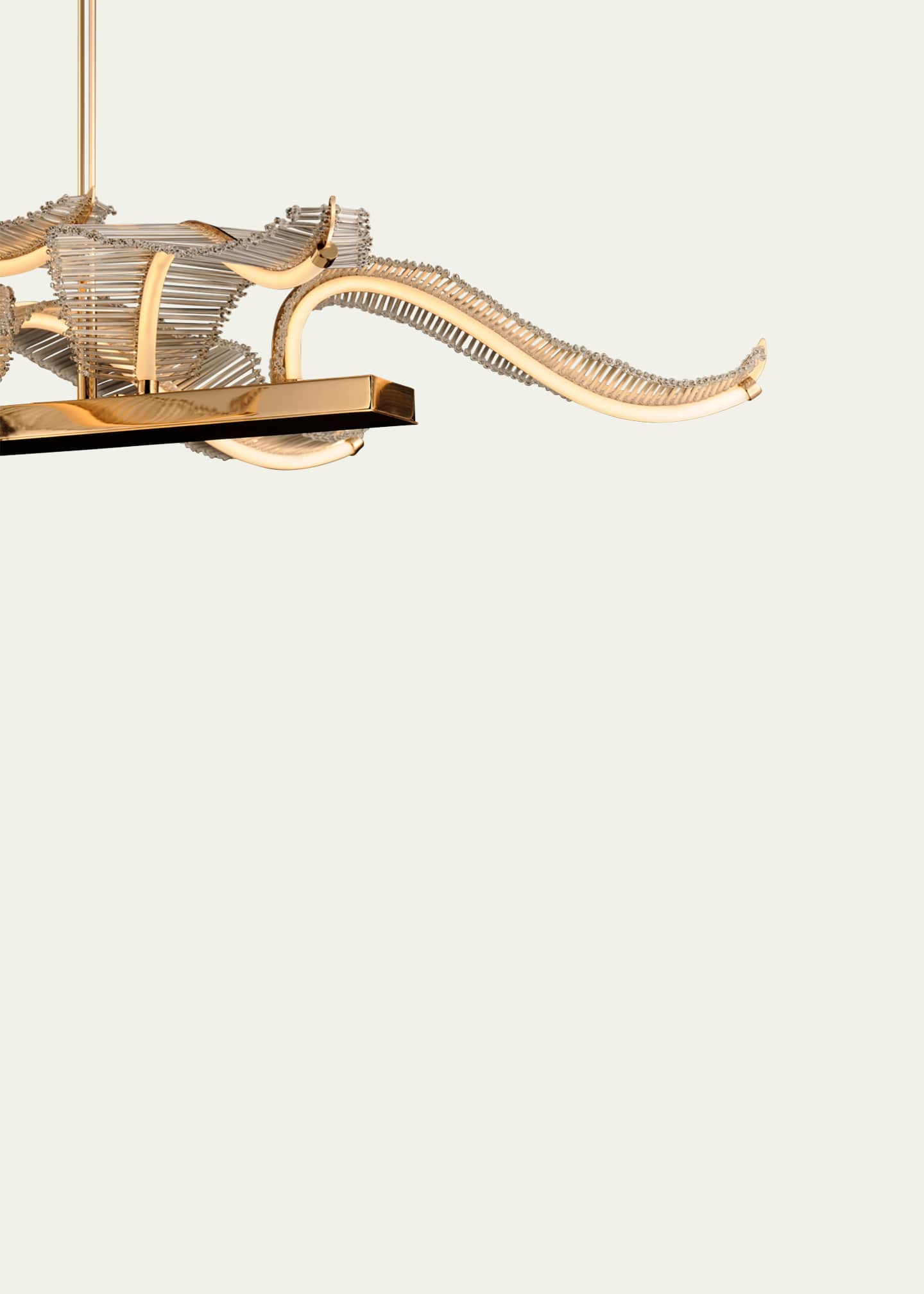 Studio M Lillet 61" 10-Light Linear Chandelier Image 5 of 5