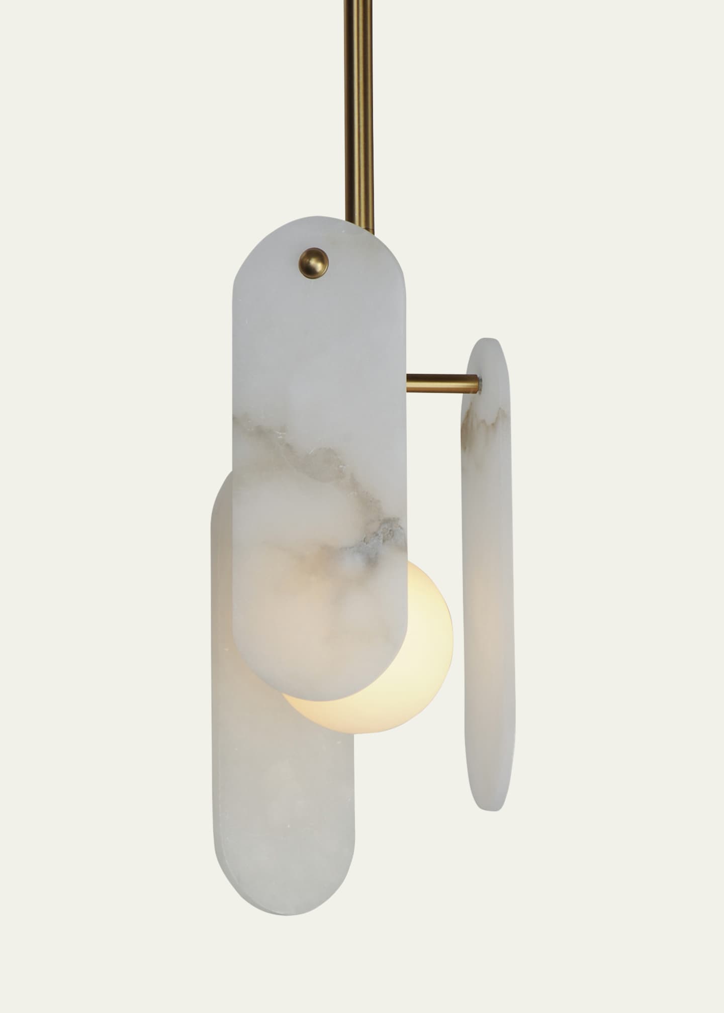 Studio M Megalith Stone Alabaster 30" Pendant Image 2 of 5