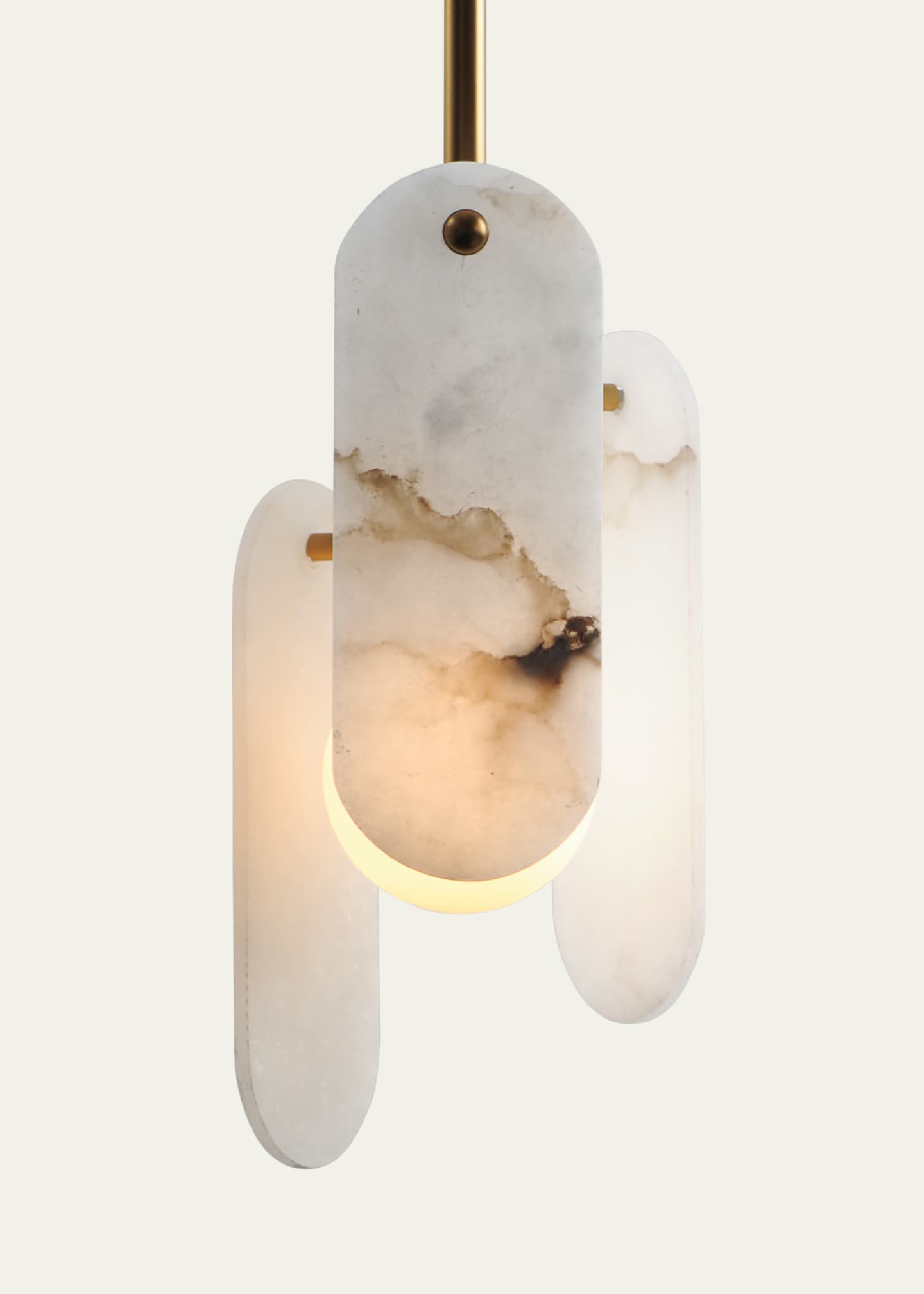 Studio M Megalith Stone 17" Pendant, Alabaster Image 2 of 5