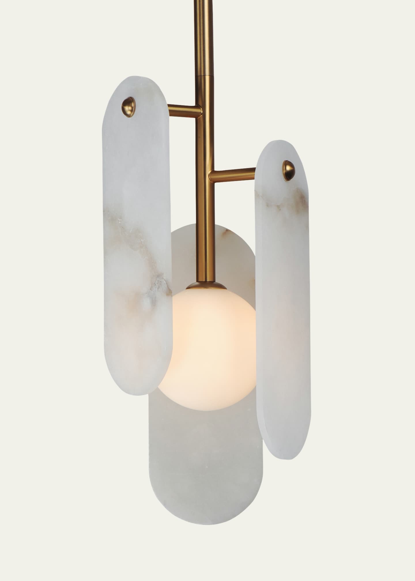 Studio M Megalith Stone 17" Pendant, Alabaster Image 3 of 5