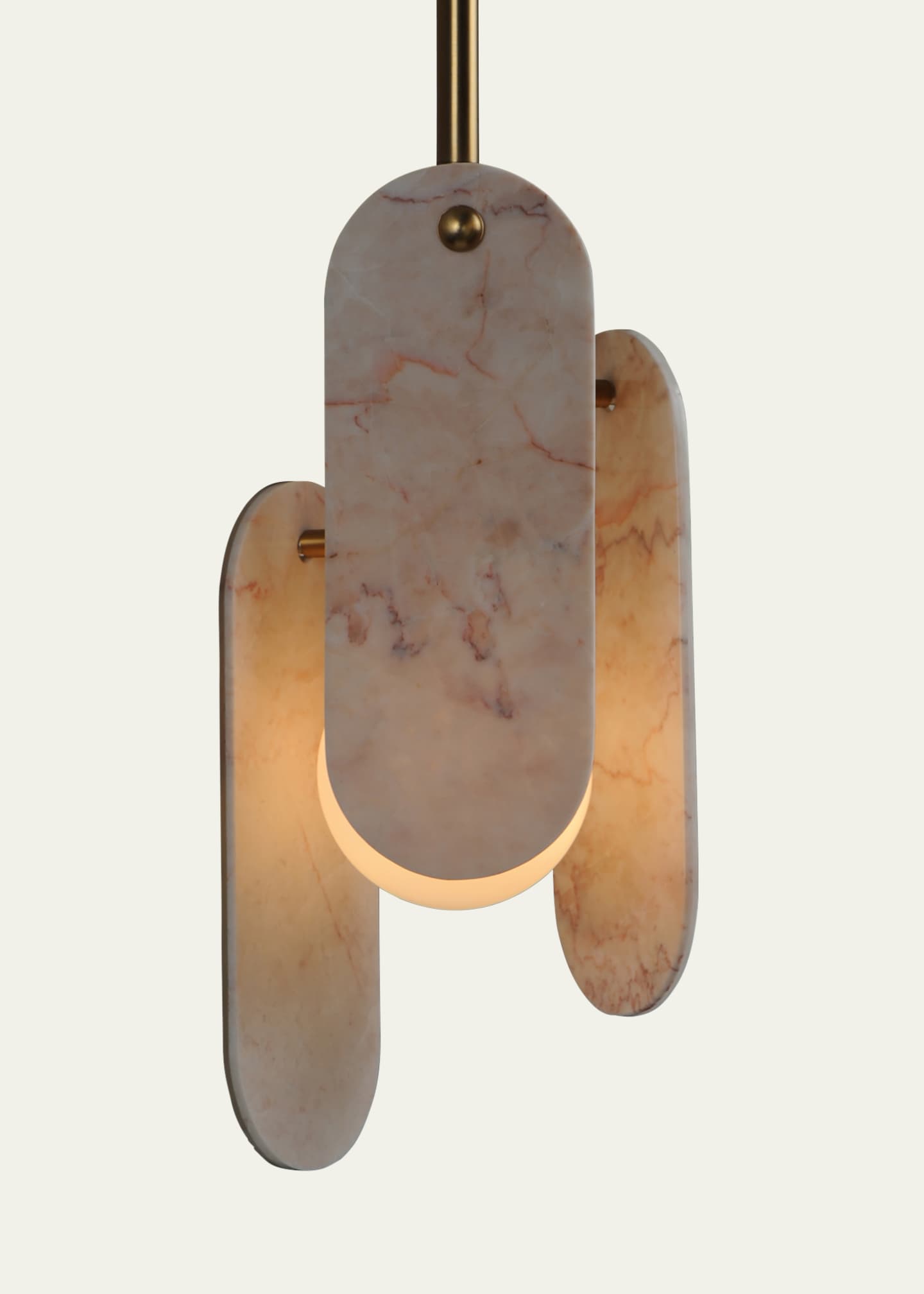 Studio M Megalith Stone Rose Jade 30" Pendant Image 3 of 5