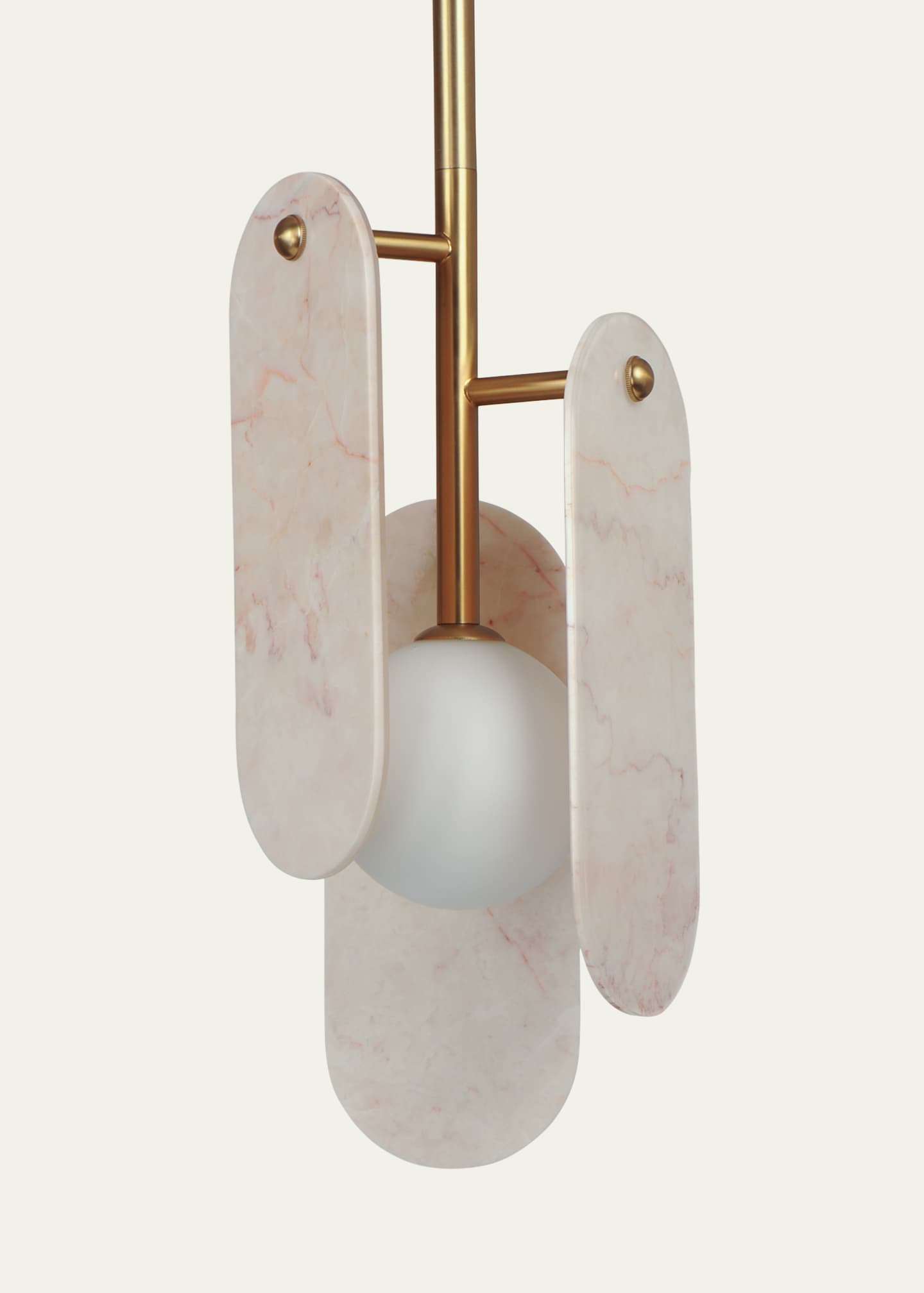 Studio M Megalith Stone Rose Jade 30" Pendant Image 4 of 5