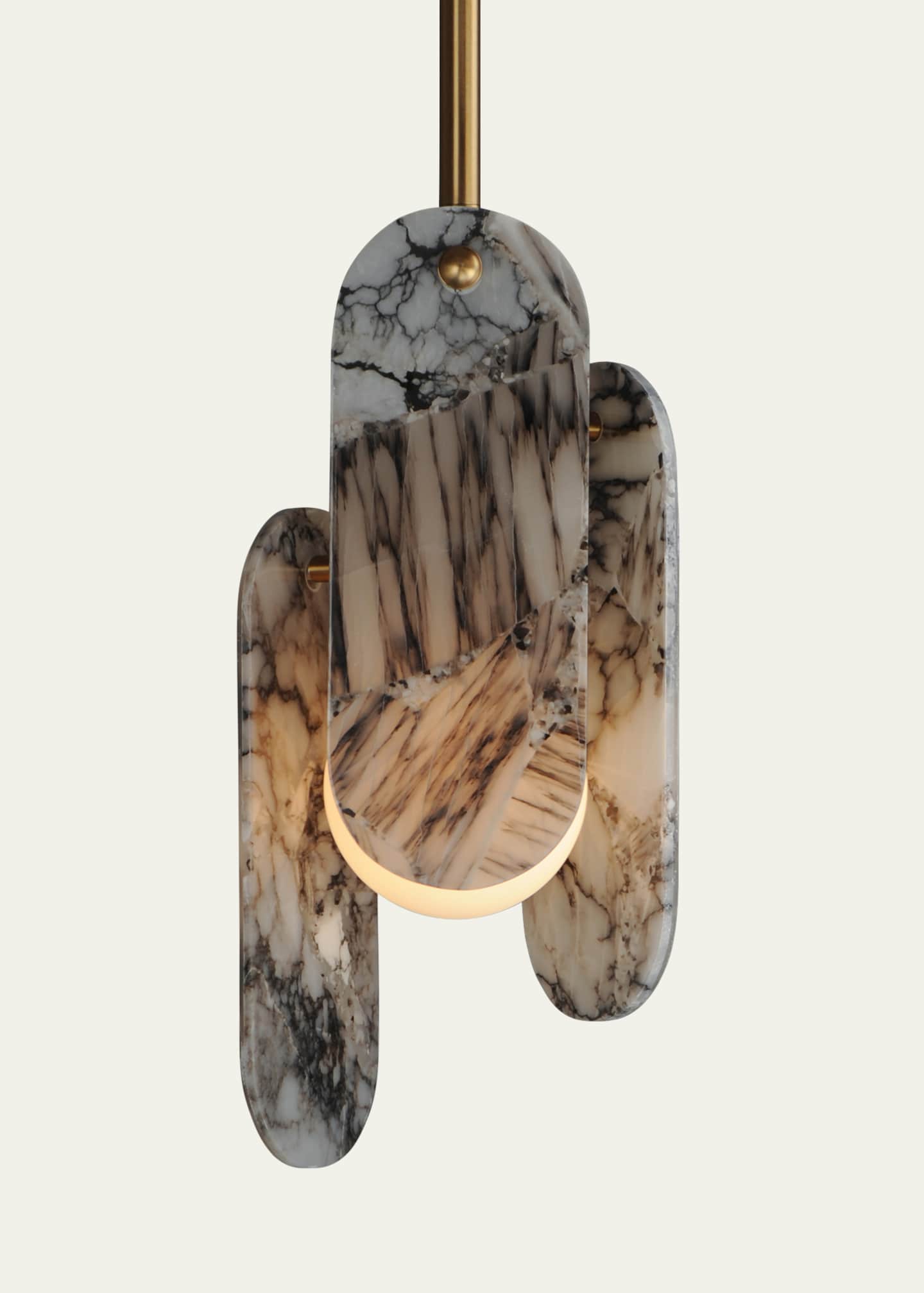 Studio M Megalith Stone Striae Arya 30" Pendant Image 2 of 5