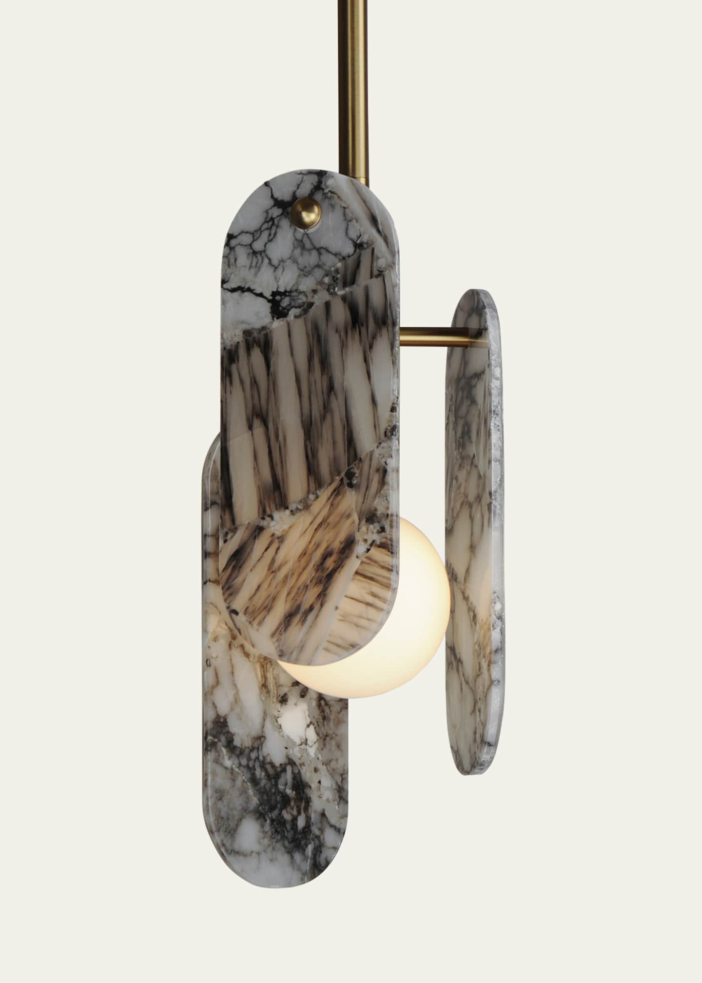Studio M Megalith Stone Striae Arya 30" Pendant Image 3 of 5