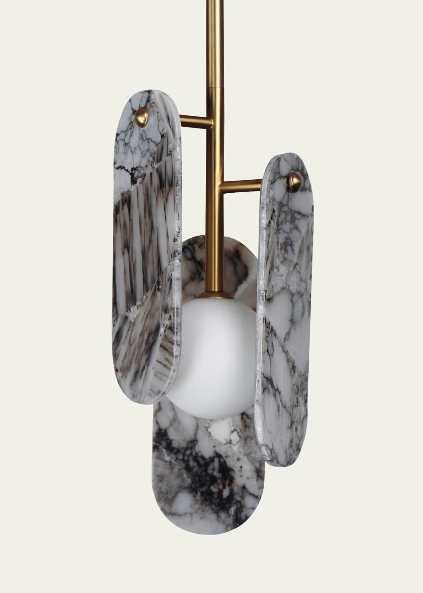 Studio M Megalith Stone Striae Arya 30" Pendant Image 4 of 5
